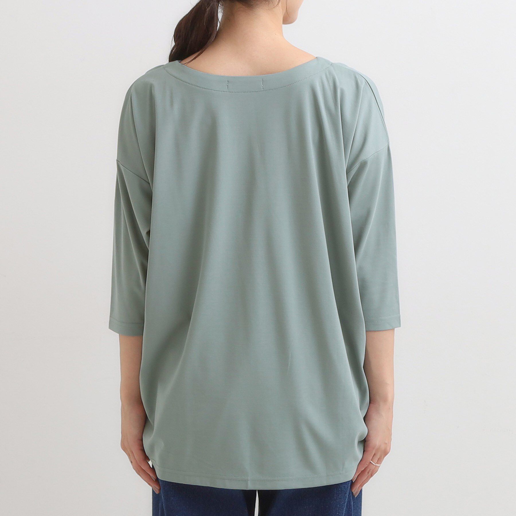 SHOO･LA･RUE「【7分袖】裾タックデザインカットソー」|Tシャツ・カットソー|