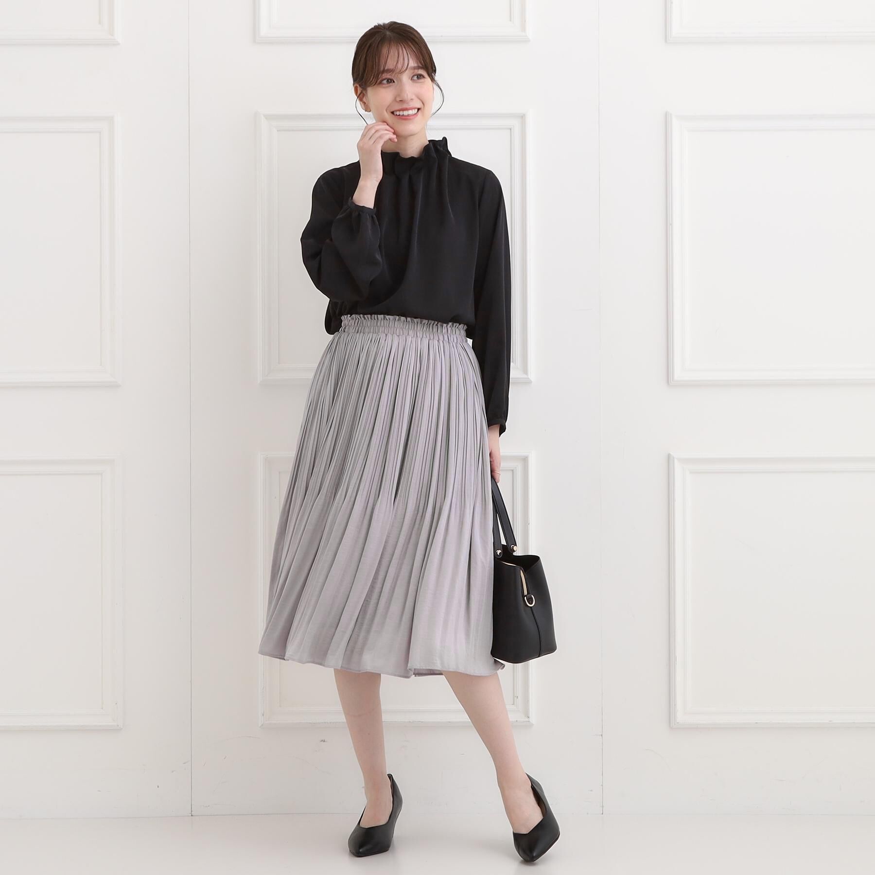 SHOO･LA･RUE「【洗濯機可/着丈選べる】軽やかプリーツスカート」|スカート|