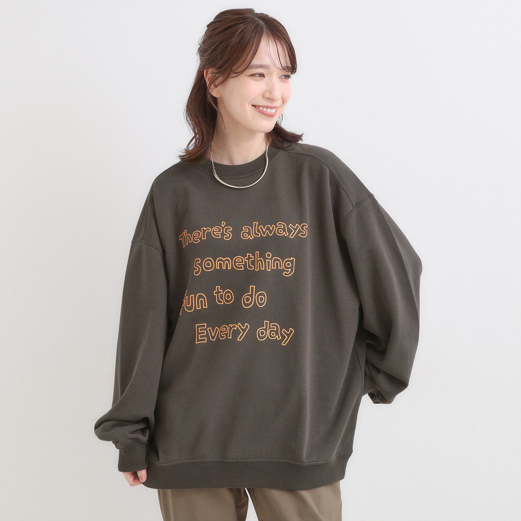 SHOO･LA･RUE「【選べる4柄】グラフィックアソート オーバーサイズ 裏毛スウェット」|パーカー|