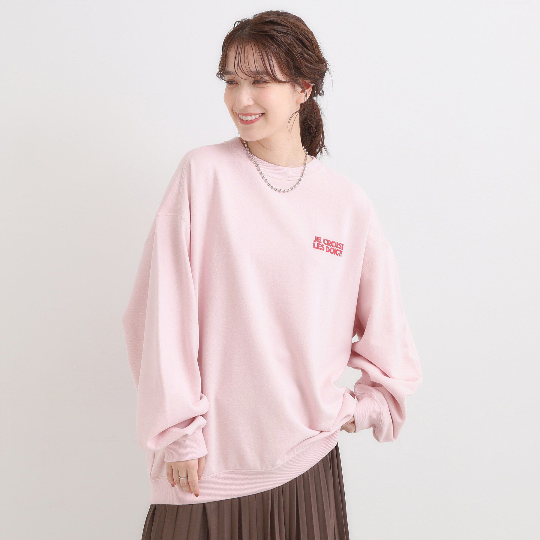 SHOO･LA･RUE「【選べる4柄】グラフィックアソート オーバーサイズ 裏毛スウェット」|パーカー|