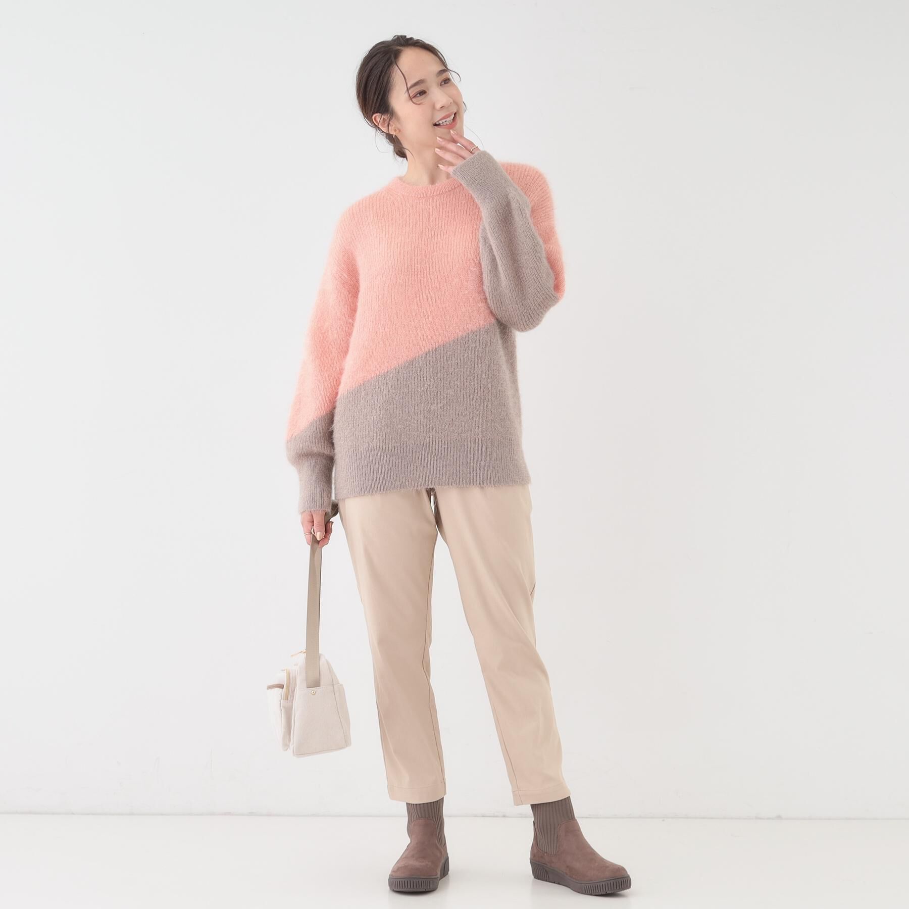 SHOO･LA･RUE「【高レビュー/洗濯機可/SS-LL】あったか裏起毛 のびのびストレッチ テーパードパンツ」|その他|