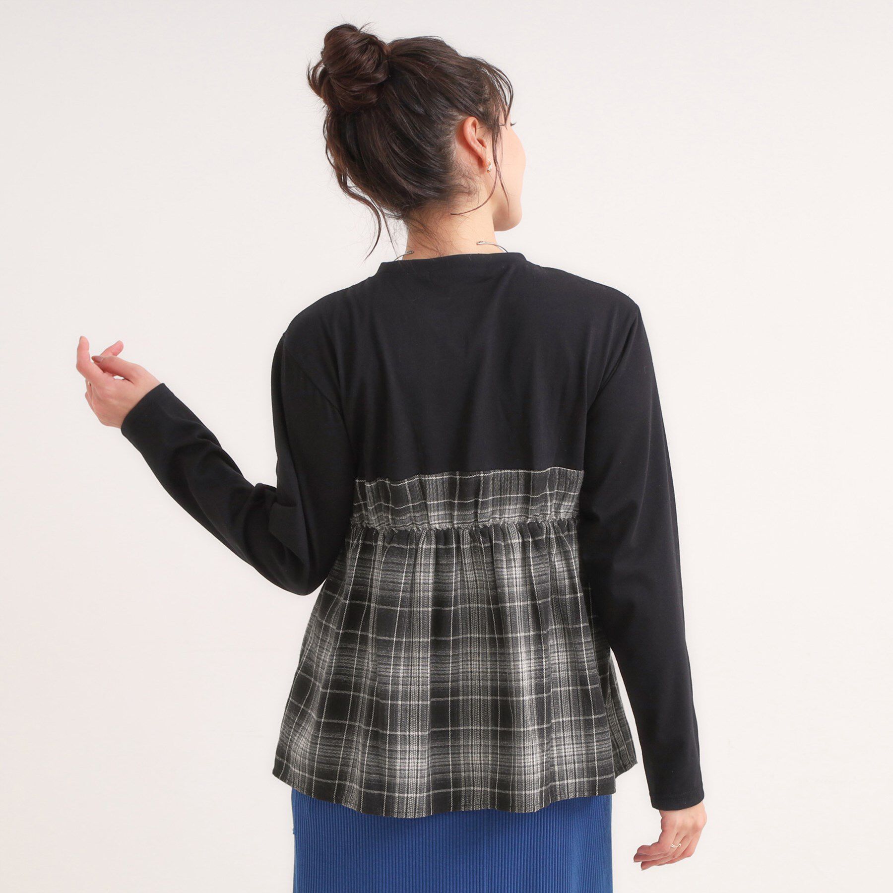 SHOO･LA･RUE「シャツレイヤード風で1枚でサマ見え ロンT」|Tシャツ・カットソー|