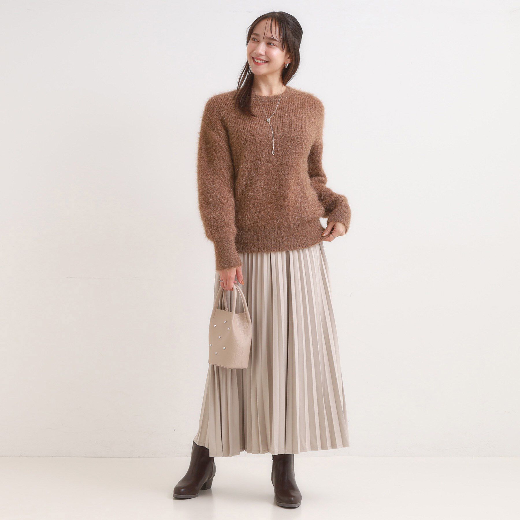 SHOO･LA･RUE「【S-LL/ゆったり】ふわふわシャギー 大人レディなニット」|ニット・セーター|