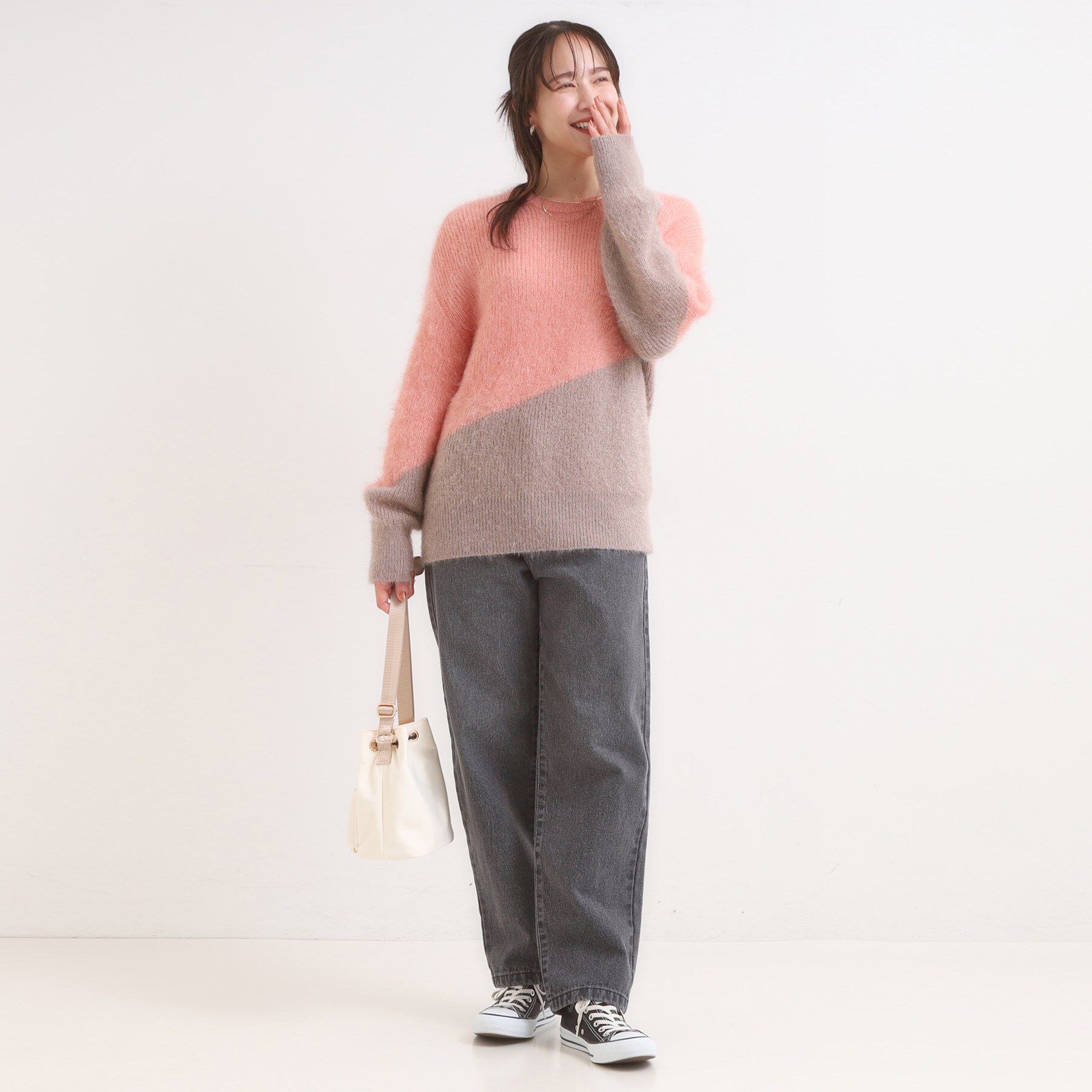 SHOO･LA･RUE「【S-LL/ゆったり】ふわふわシャギー 大人レディなニット」|ニット・セーター|