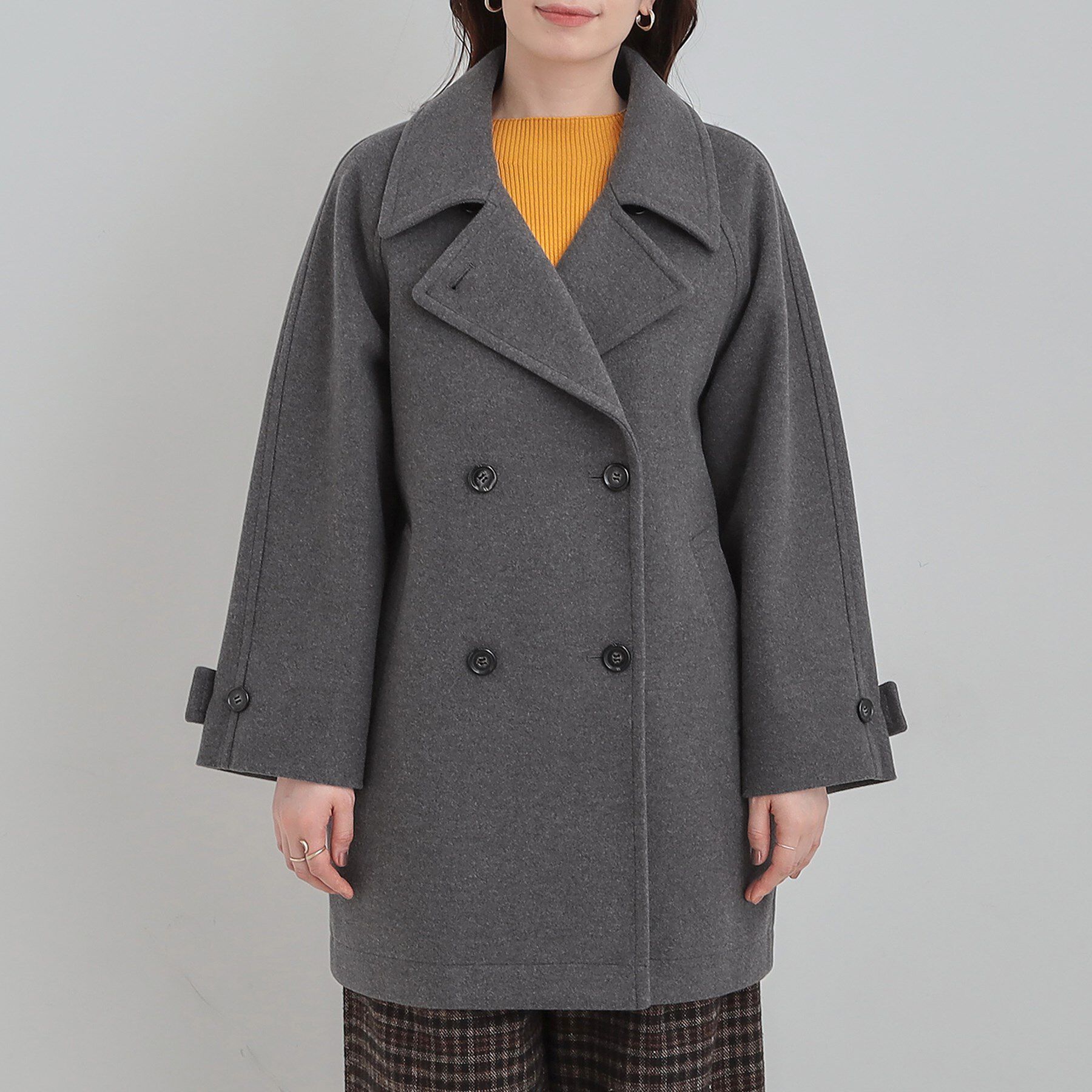 SHOO･LA･RUE「【2WAY】こなれきれい ウール調コクーンコート」|チェスターコート|