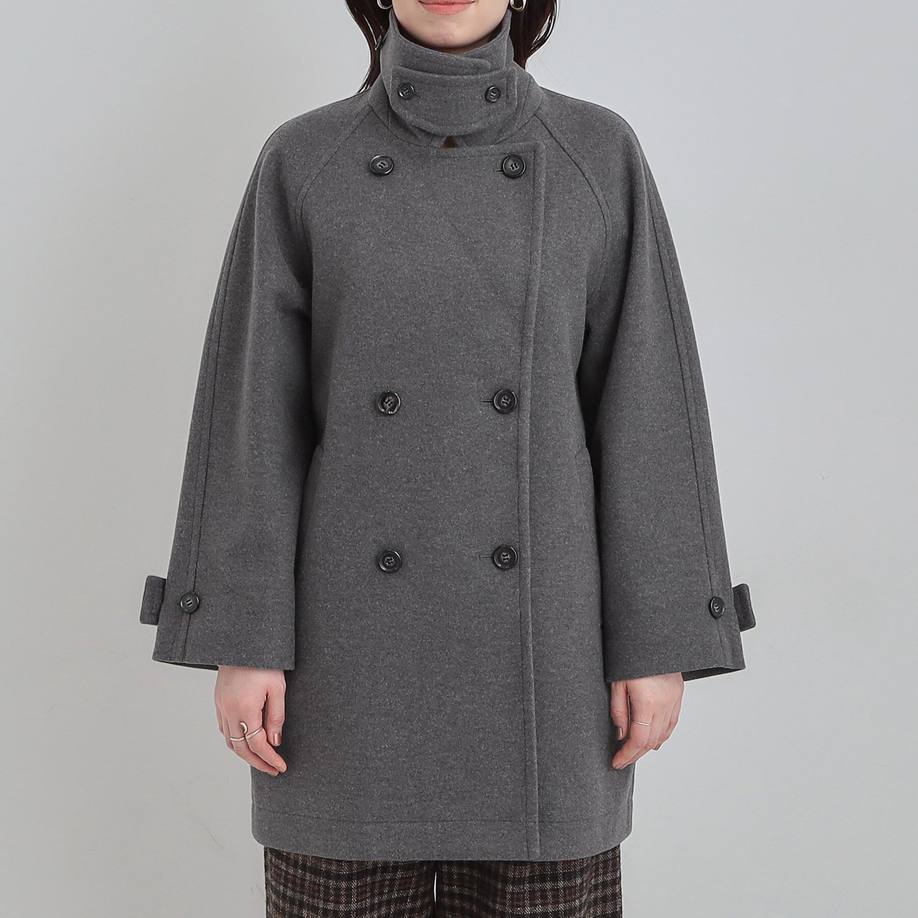 SHOO･LA･RUE「【2WAY】こなれきれい ウール調コクーンコート」|チェスターコート|