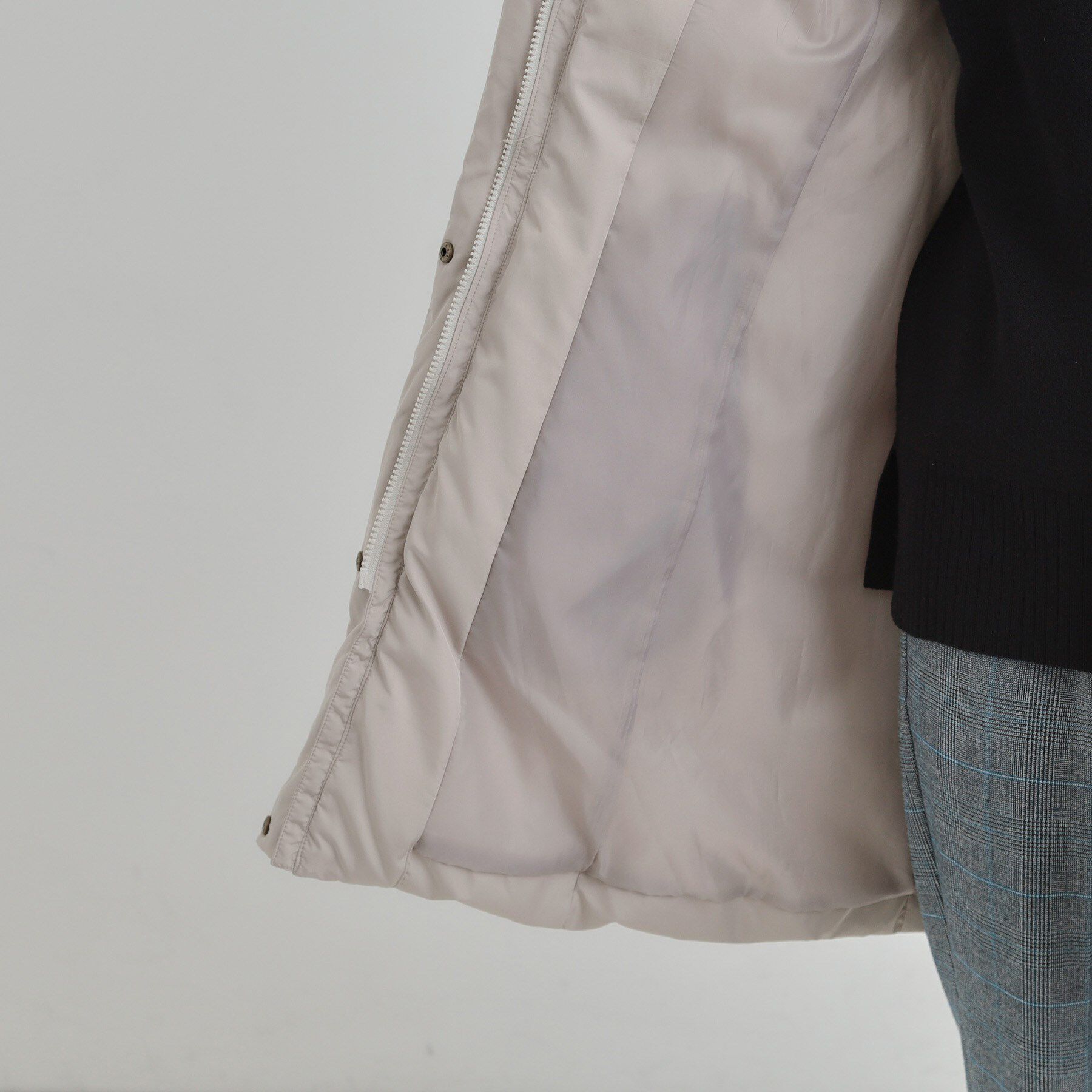 SHOO･LA･RUE「【洗濯機可/撥水】フェイクファーフード ロングダウン」|ダウン|