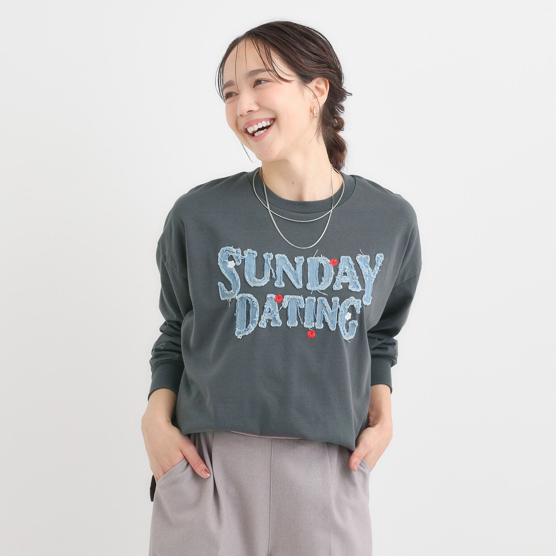 SHOO･LA･RUE「選べる3柄 刺繍アソートロンT」|Tシャツ・カットソー|