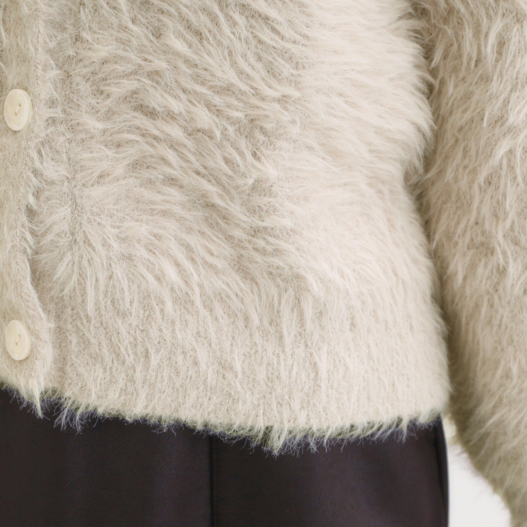 SHOO･LA･RUE「フェザーVネックカーディガン」|カーディガン|