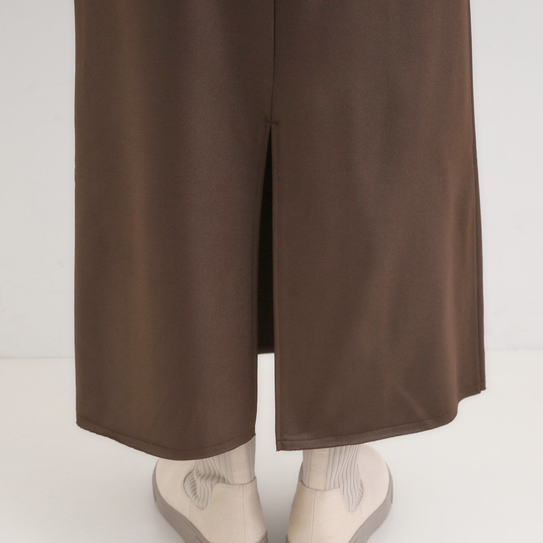 SHOO･LA･RUE「やわらかレザー調ナロースカート」|スカート|