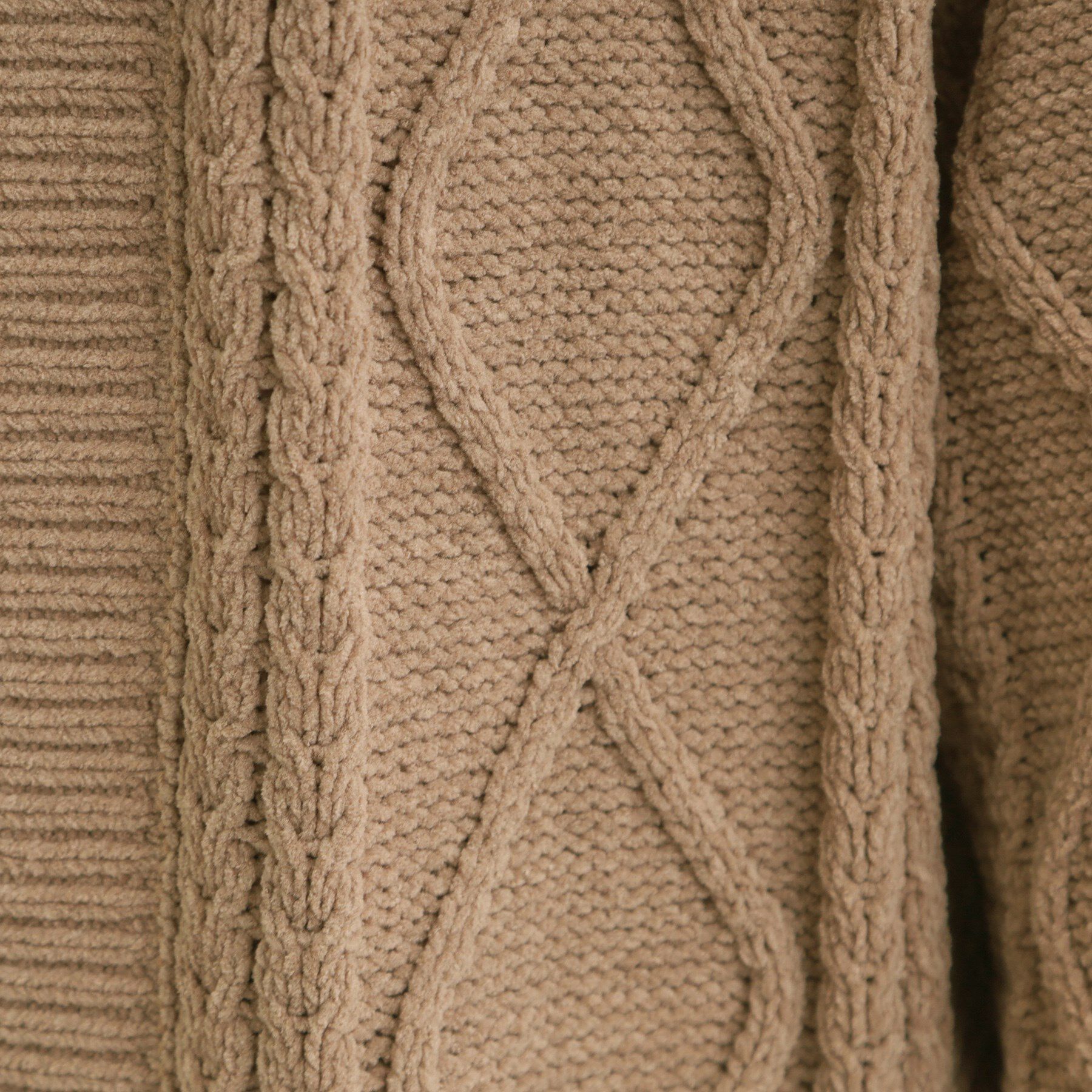 SHOO･LA･RUE「【洗濯機可/S-LL】大人の抜け感 ざっくり編み モールケーブルカーディガン【CIRCRIC】」|カーディガン|