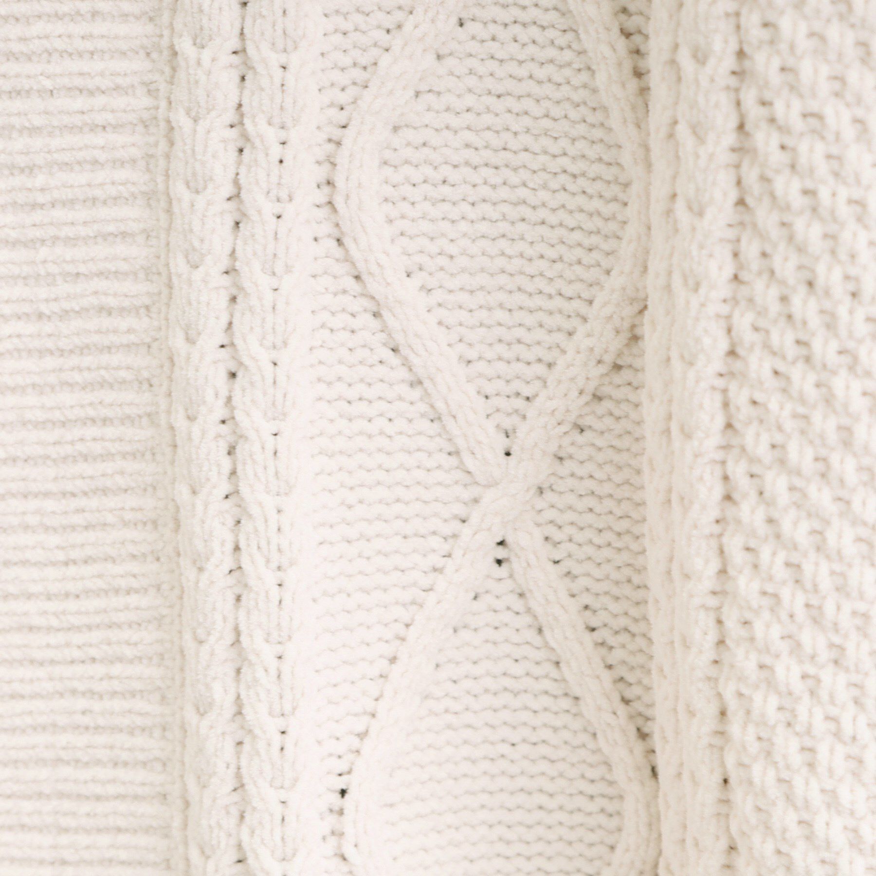 SHOO･LA･RUE「【洗濯機可/S-LL】大人の抜け感 ざっくり編み モールケーブルカーディガン【CIRCRIC】」|カーディガン|