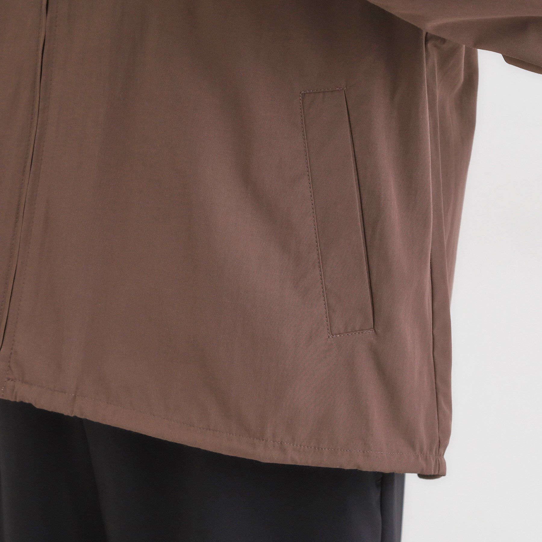 SHOO･LA･RUE「【S-LL】タック使いがこなれ見え ノーカラーブルゾン」|ブルゾン・スタジャン|