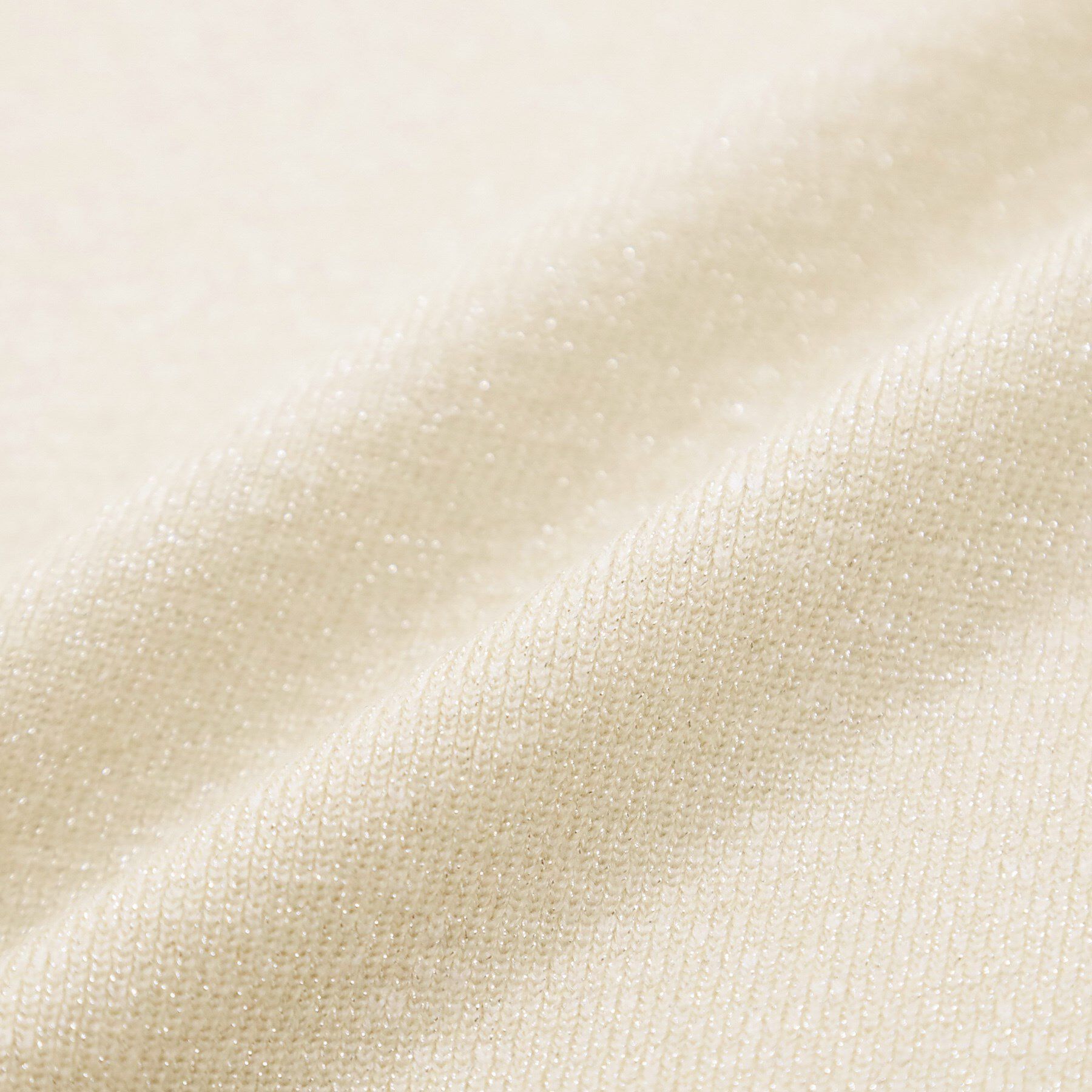 SHOO･LA･RUE「【S-LL】お袖タックが女性らしさをプラス 華やかラメニット」|ニット・セーター|