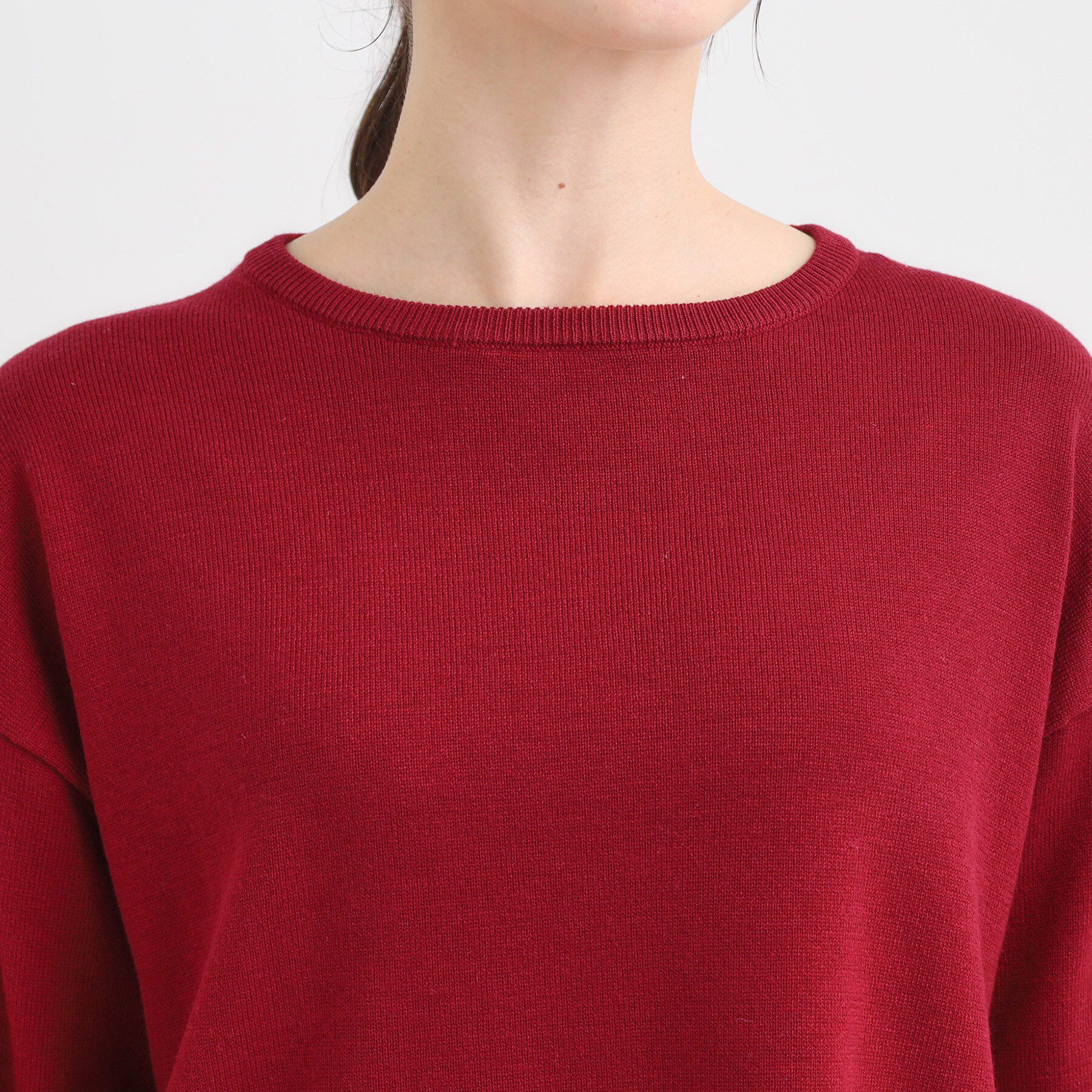 SHOO･LA･RUE「【洗濯機可/毛玉レス】アウトスタイルもきれいに決まる サイドスリットニット【CIRCRIC】」|ニット・セーター|