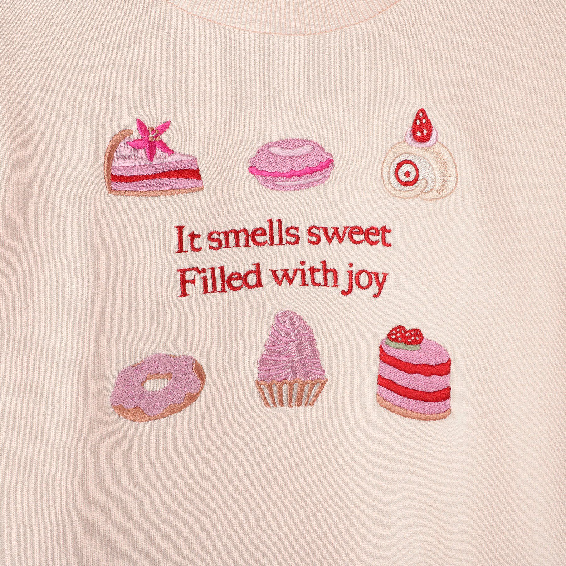 SHOO･LA･RUE「【100-150cm】モチーフ刺繍使いスウェット」|その他|