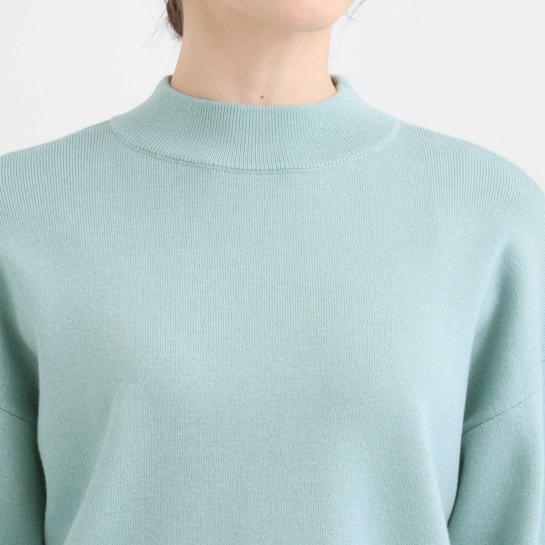 SHOO･LA･RUE「【洗える/毛玉レス】表面がきれいなハイネックバックスリットニット」|ニット・セーター|