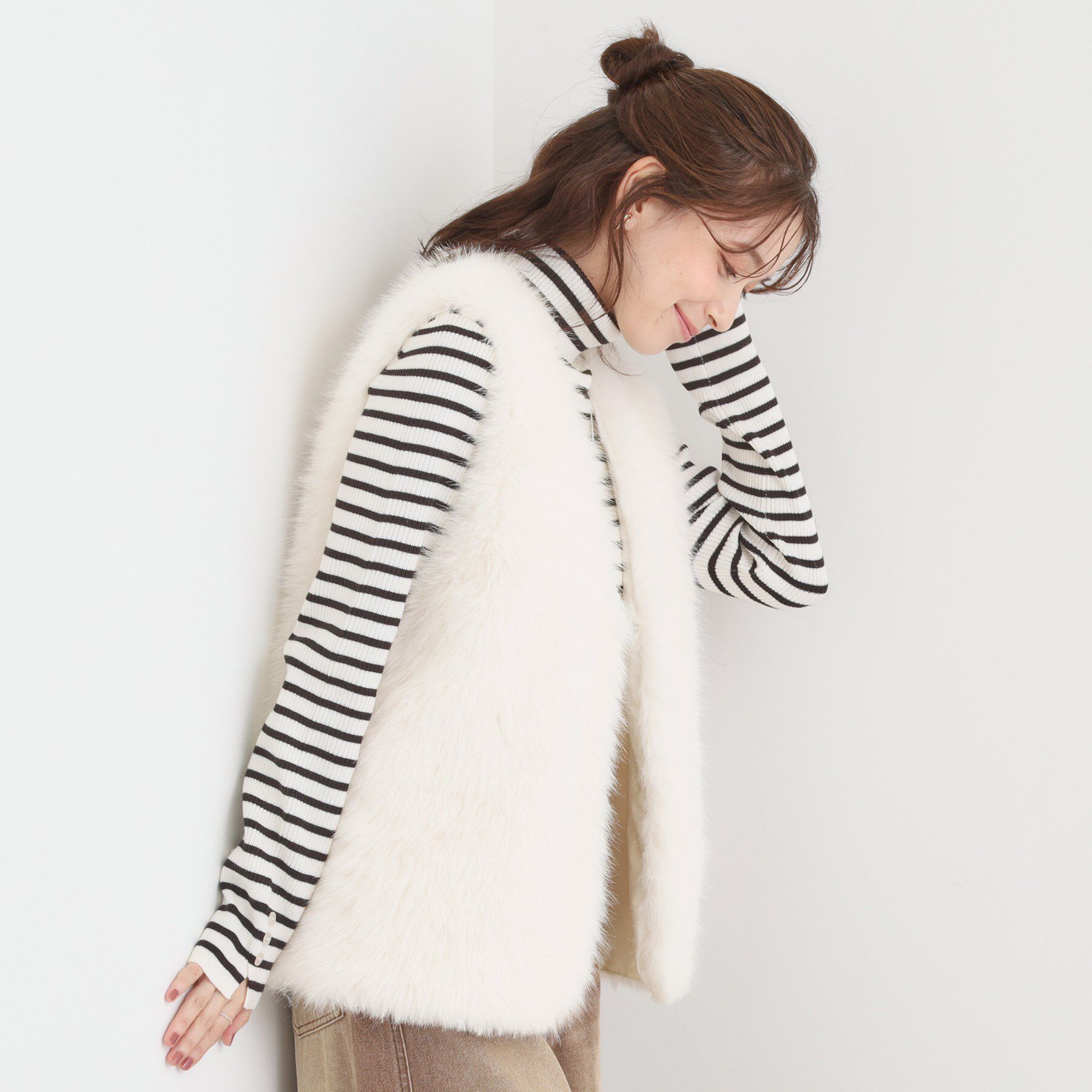 SHOO･LA･RUE「ふわふわフェイクファーベスト」|ベスト・ジレ|
