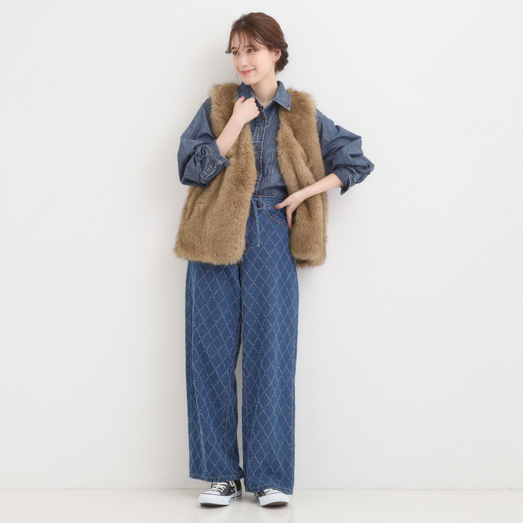 SHOO･LA･RUE「ふわふわフェイクファーベスト」|ベスト・ジレ|