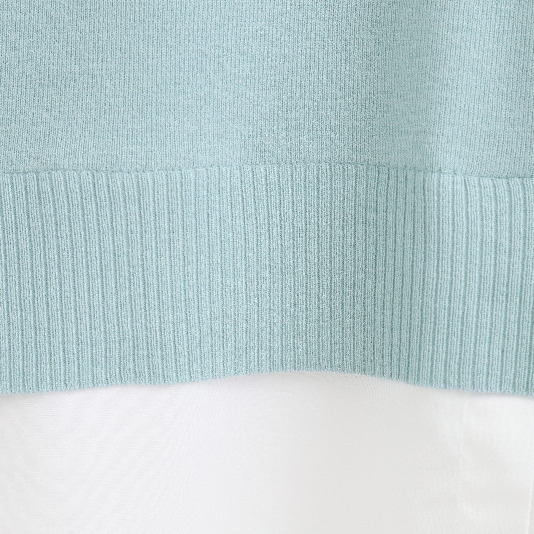 SHOO･LA･RUE「【洗濯機可/毛玉になりにくい】一枚で簡単こなれ見え 裾フェイクレイヤード風ニット」|ニット・セーター|