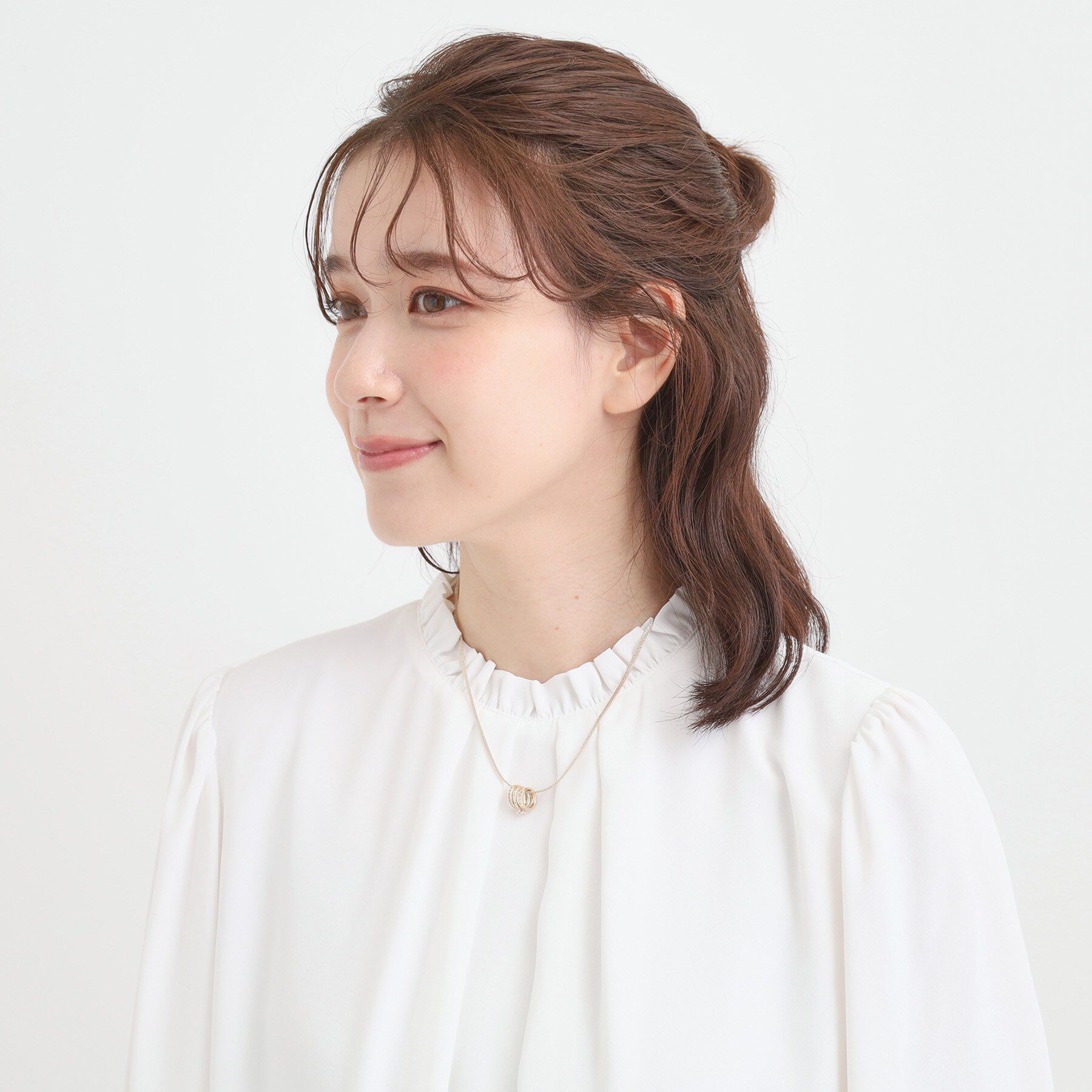 SHOO･LA･RUE「ミニトリプルリングスネークショートネックレス」|ネックレス|