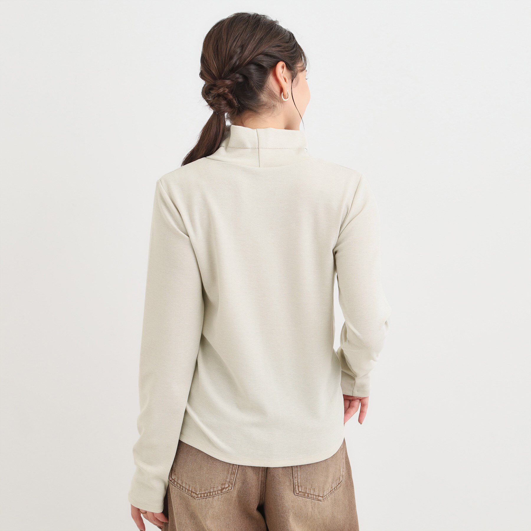 SHOO･LA･RUE「ラメスムースハイネックインナー」|Tシャツ・カットソー|