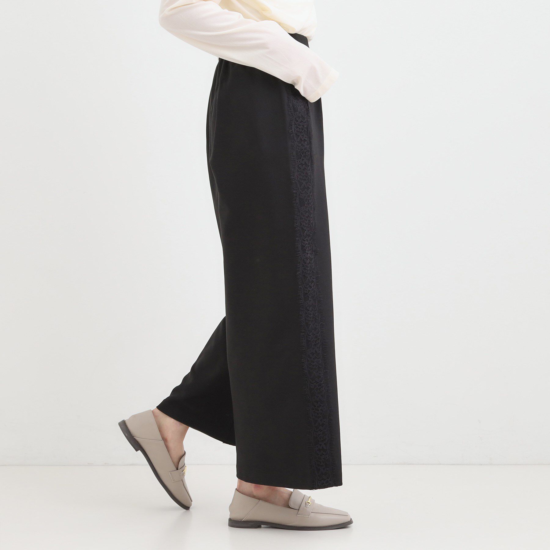 SHOO･LA･RUE「サイドレースワイドパンツ」|その他|