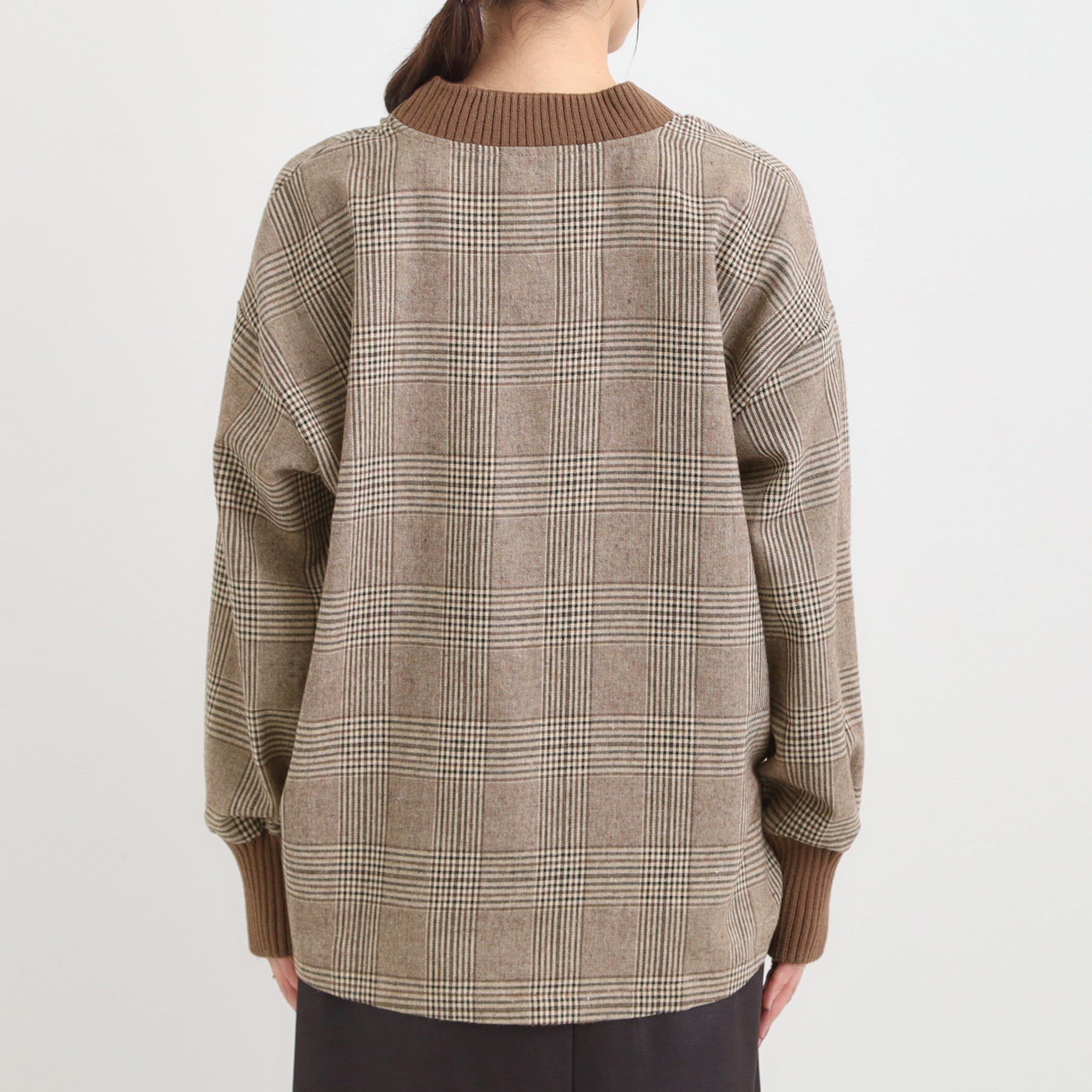 SHOO･LA･RUE「チェック柄プルオーバー」|Tシャツ・カットソー|