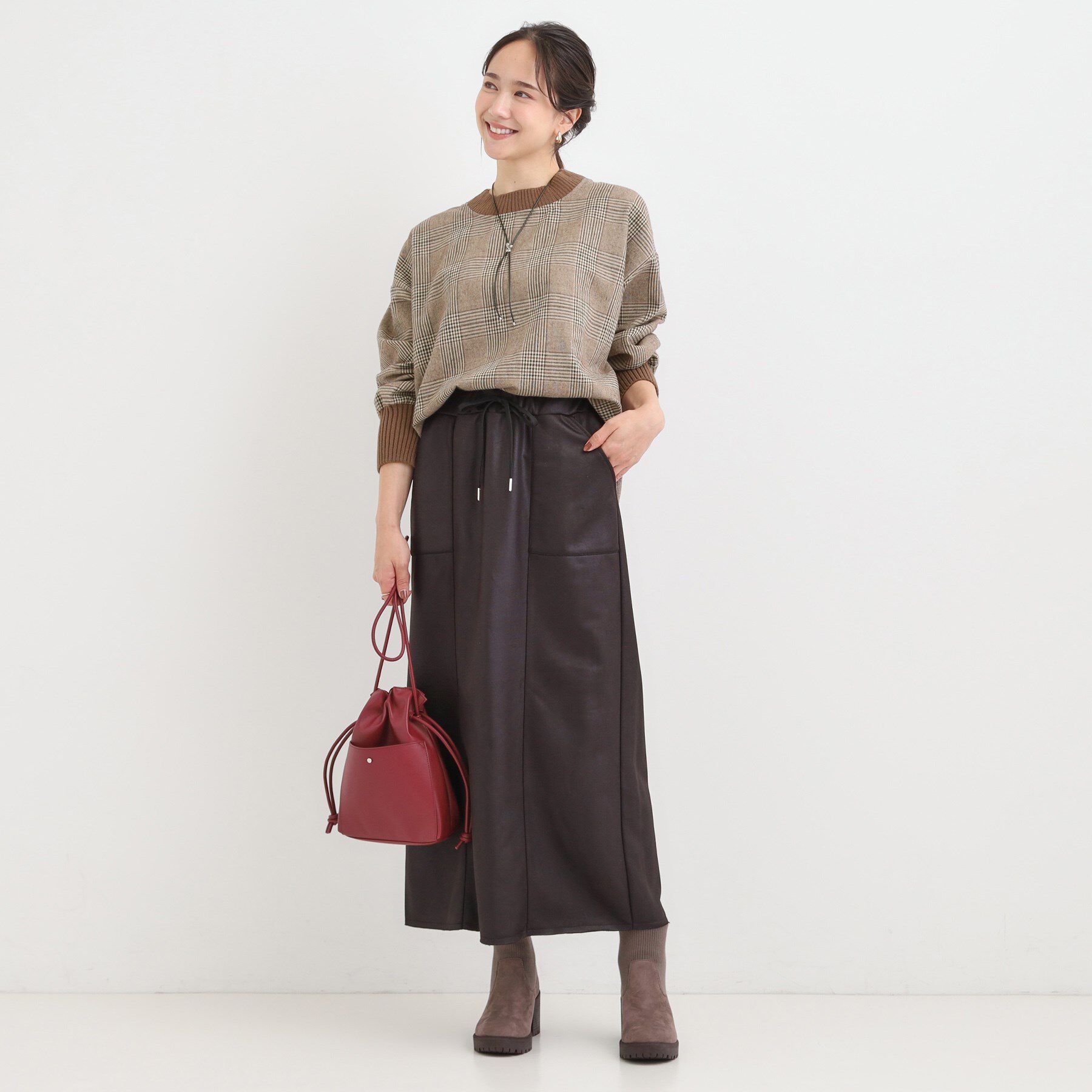 SHOO･LA･RUE「チェック柄プルオーバー」|Tシャツ・カットソー|