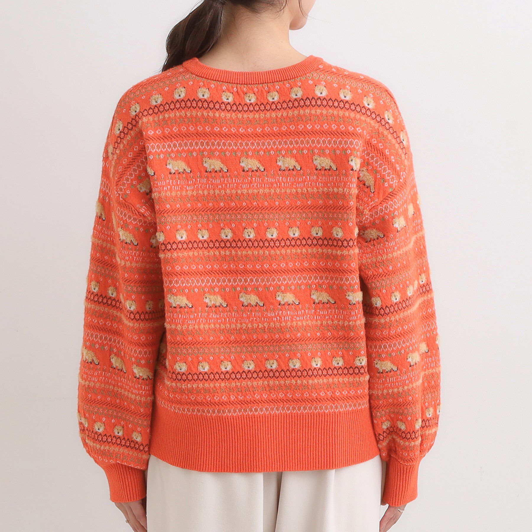 SHOO･LA･RUE「【旭山動物園応援商品】ノルディック柄 モールニット」|ニット・セーター|