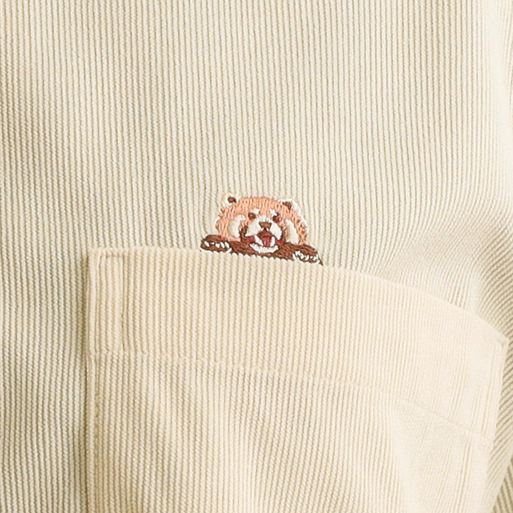 SHOO･LA･RUE「【旭山動物園応援商品】ワンポイント刺繍 コーデュロイシャツ」|シャツ・ブラウス|