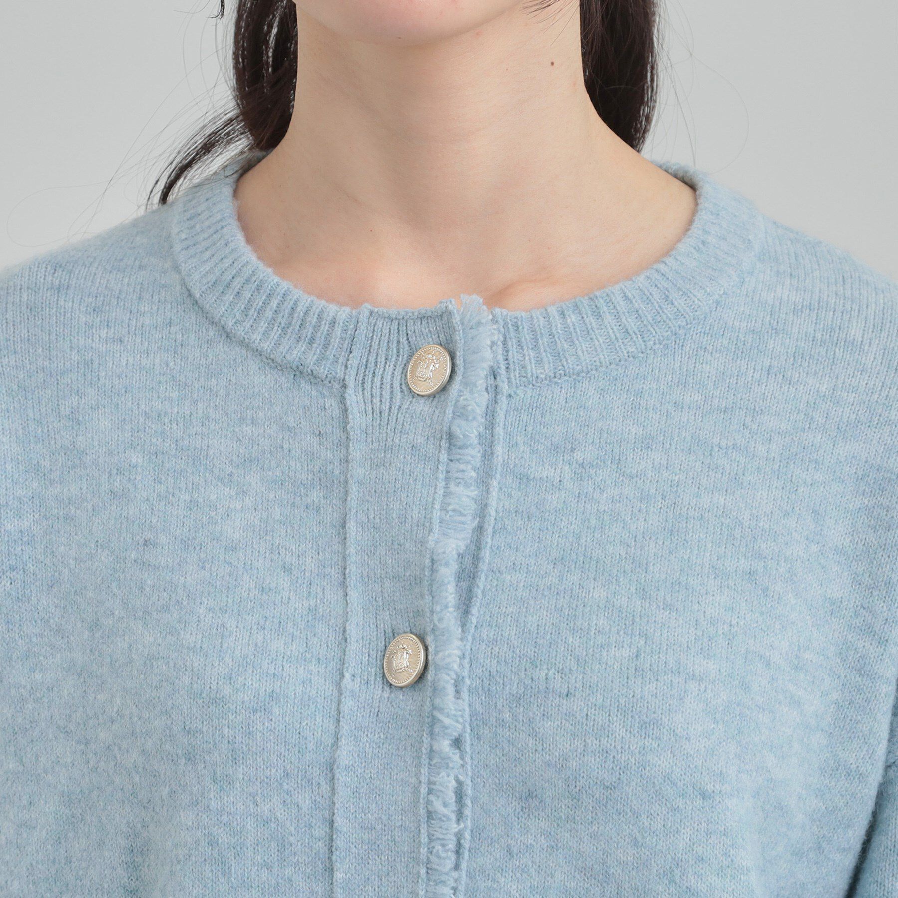 SHOO･LA･RUE「【洗濯機可/S-LL】きちんと感が魅力 ジャケットライクカーディガン」|カーディガン|