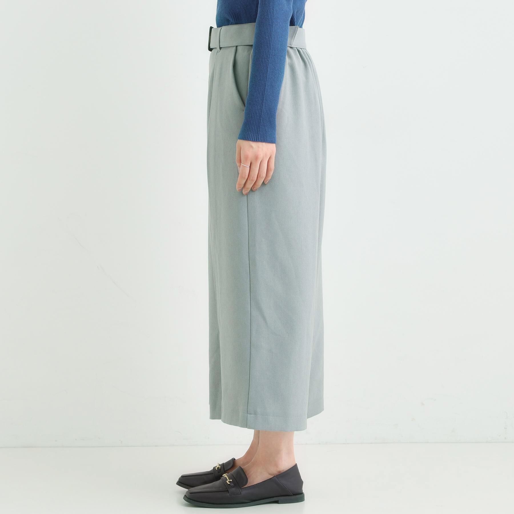 SHOO･LA･RUE「【着丈選べる/S-LL】大人のきれいめスタイルに ベルト付きワイドパンツ」|その他|