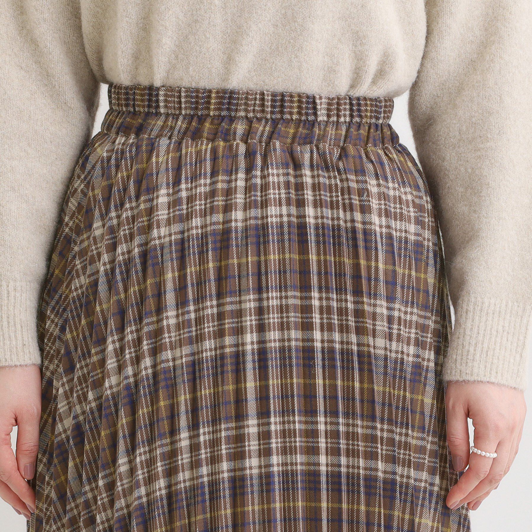 SHOO･LA･RUE「チェックプリーツスカート」|スカート|