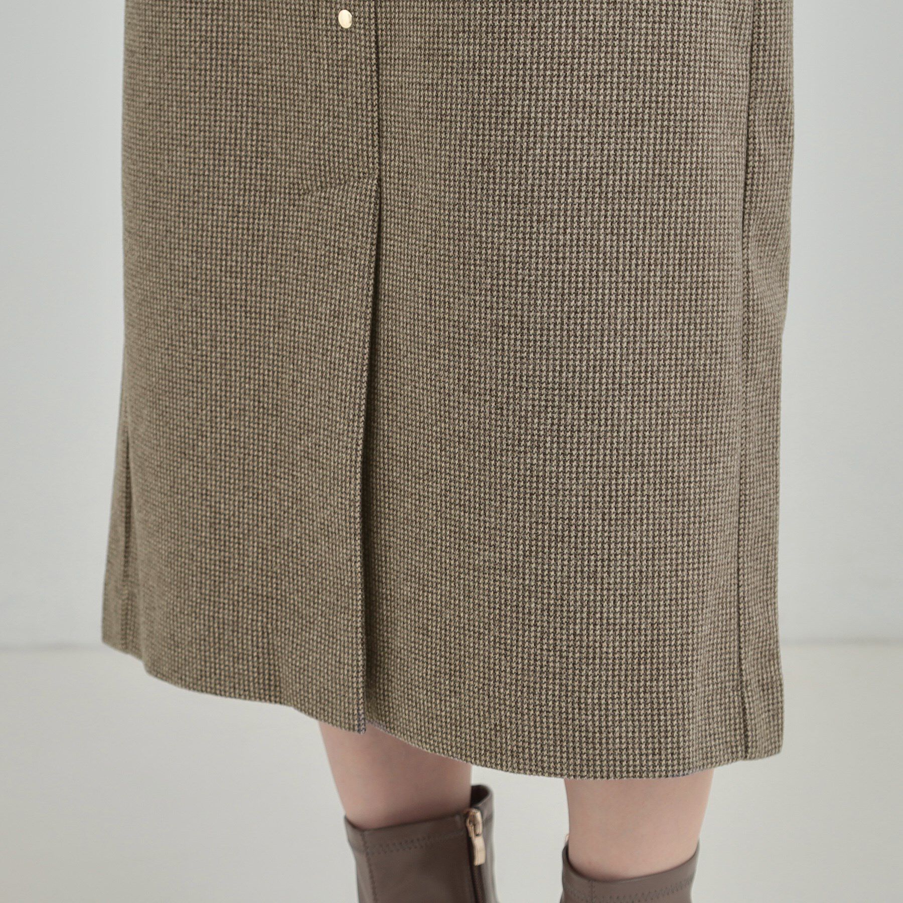 SHOO･LA･RUE「【S-LL/あったか】すらりときれい見え ベイカー風ナロースカート」|スカート|