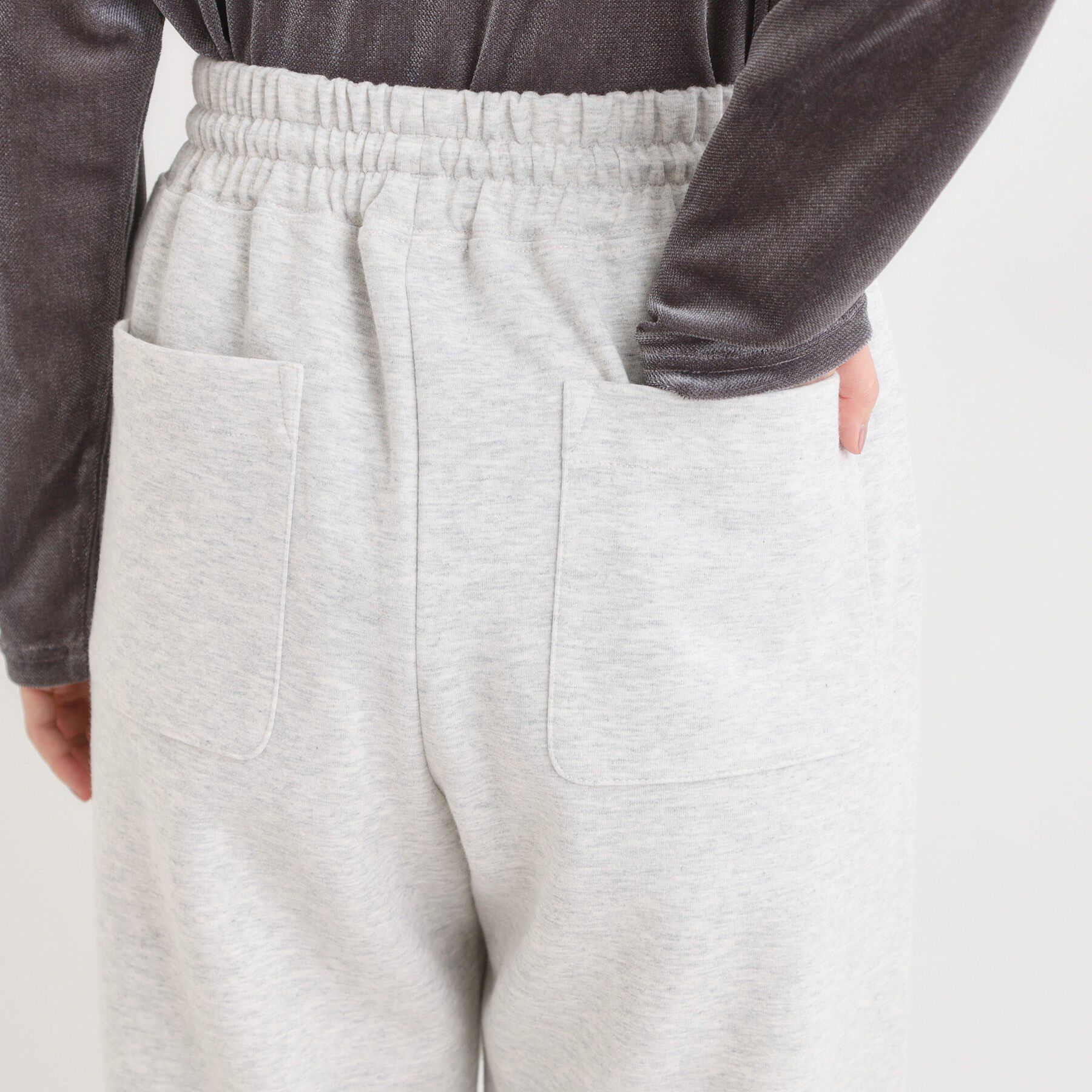 SHOO･LA･RUE「【洗濯機可/S-LL】春まで着られる ダブルフェイス スウェットパンツ」|その他|