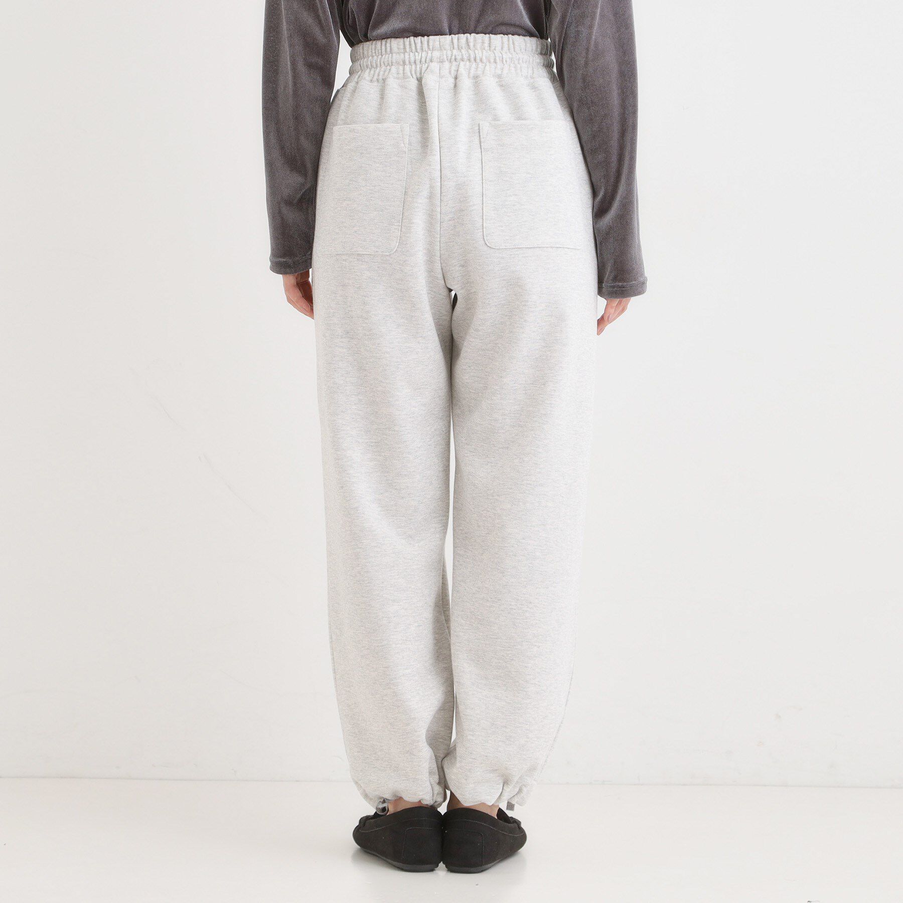 SHOO･LA･RUE「【洗濯機可/S-LL】春まで着られる ダブルフェイス スウェットパンツ」|その他|