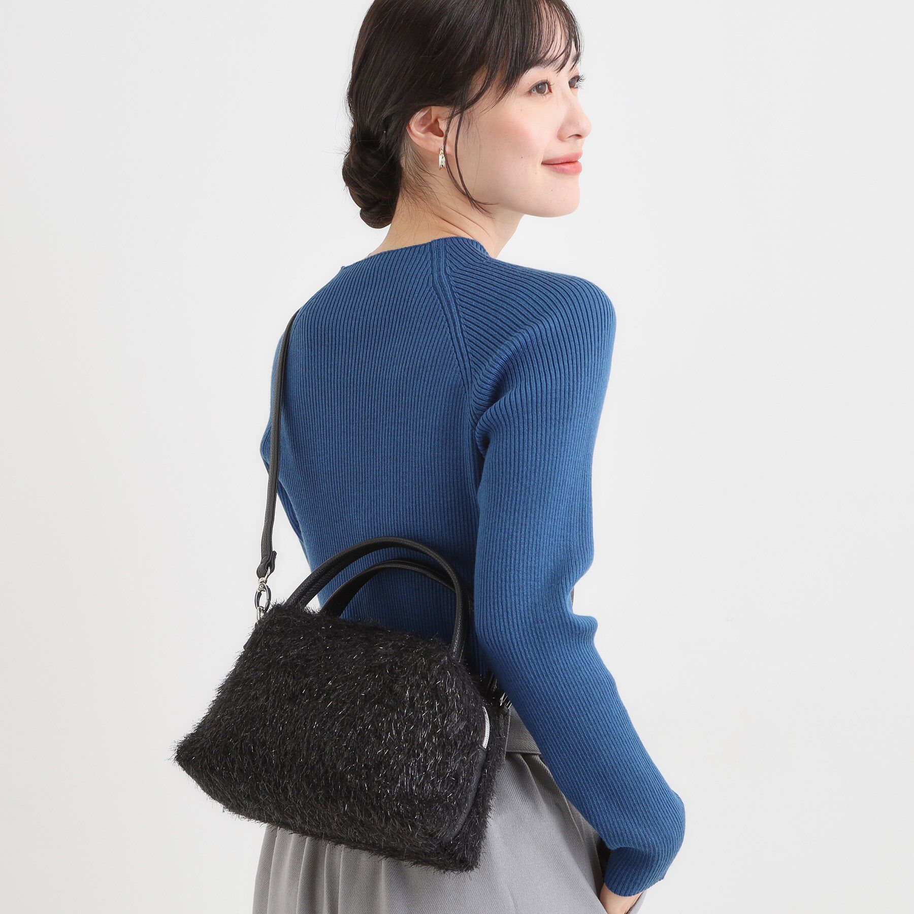 SHOO･LA･RUE「ラメ入り生地ショルダーバッグ」|ショルダー・メッセンジャー|