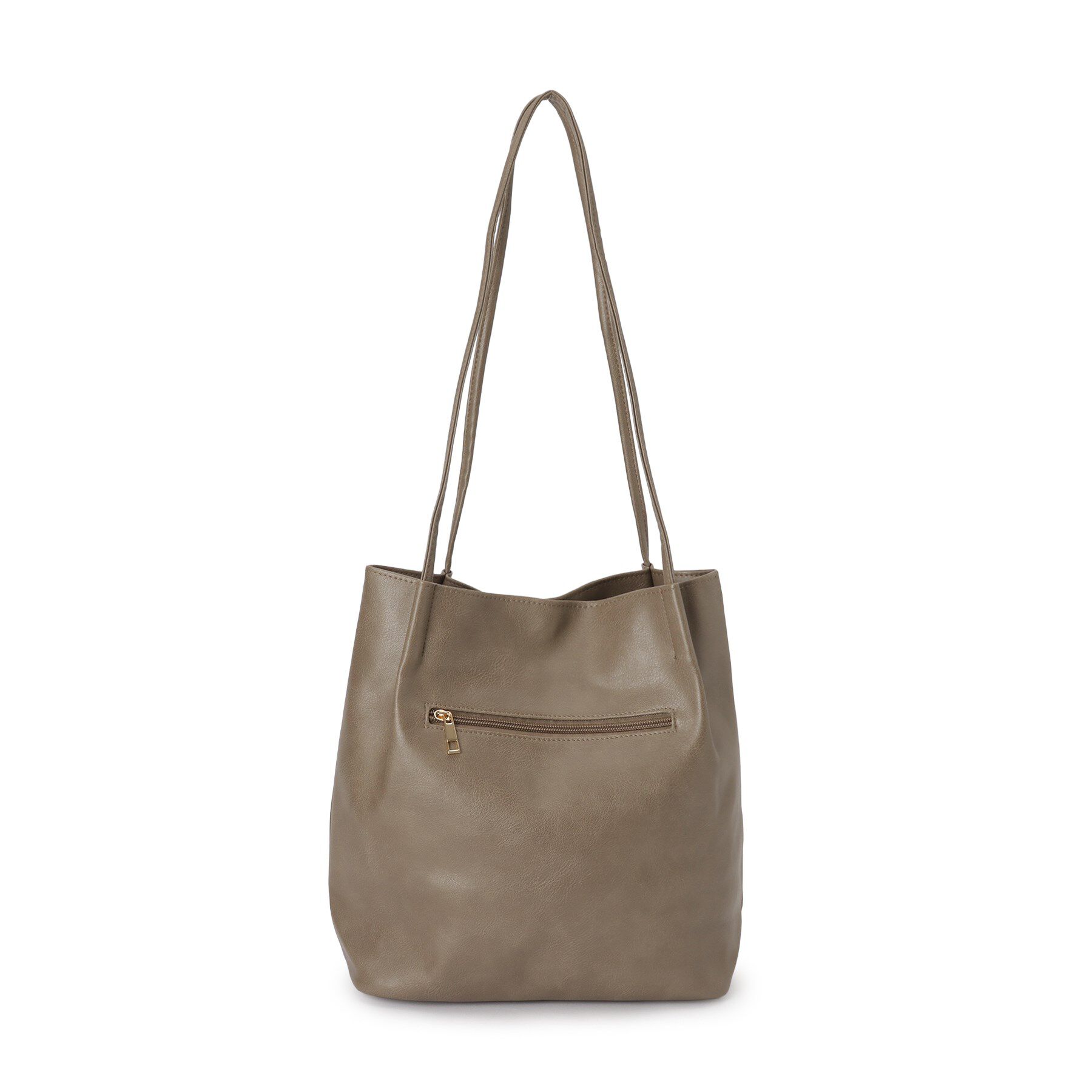 SHOO･LA･RUE「つや合皮つまみハンドルトートバッグ」|トートバッグ|