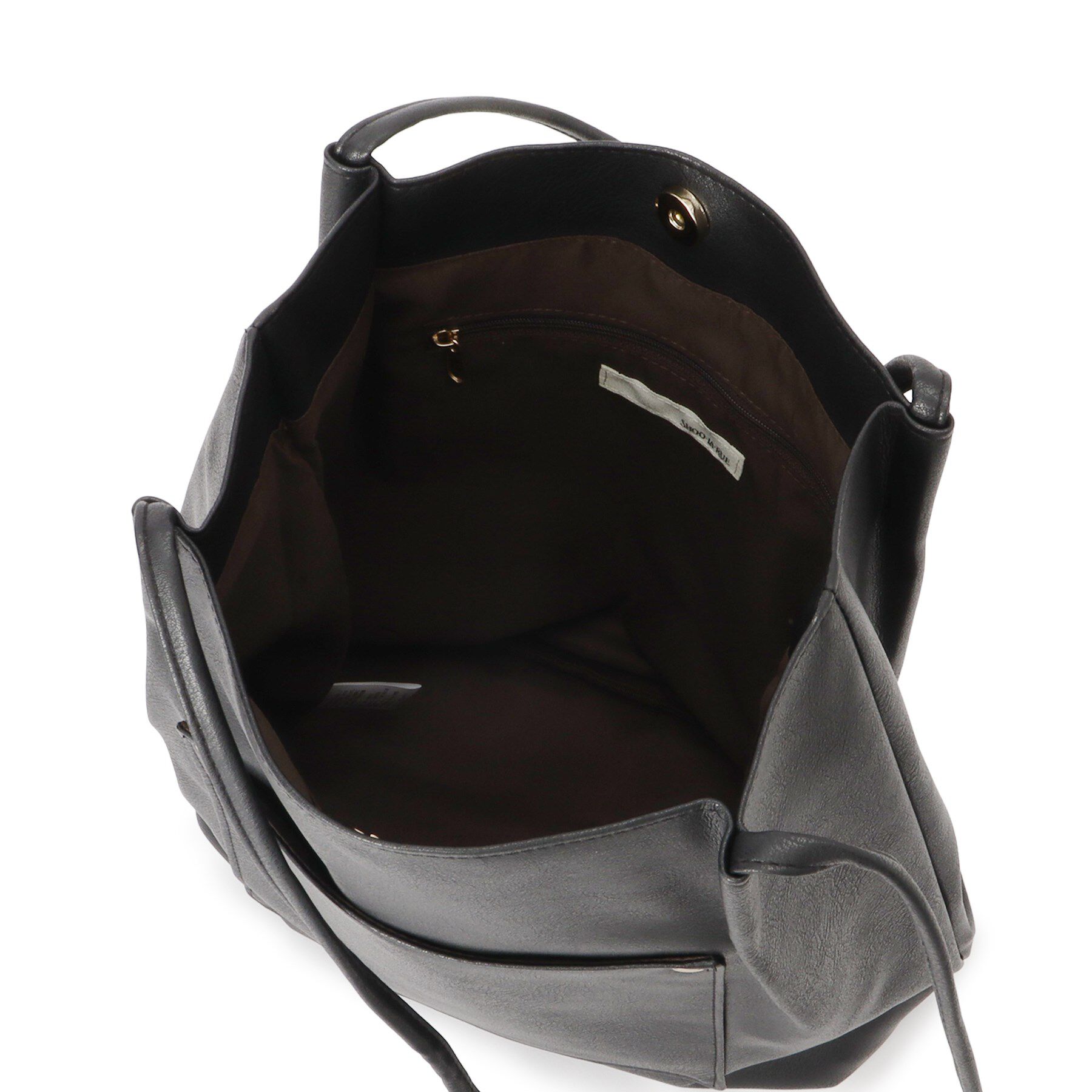 SHOO･LA･RUE「つや合皮つまみハンドルトートバッグ」|トートバッグ|