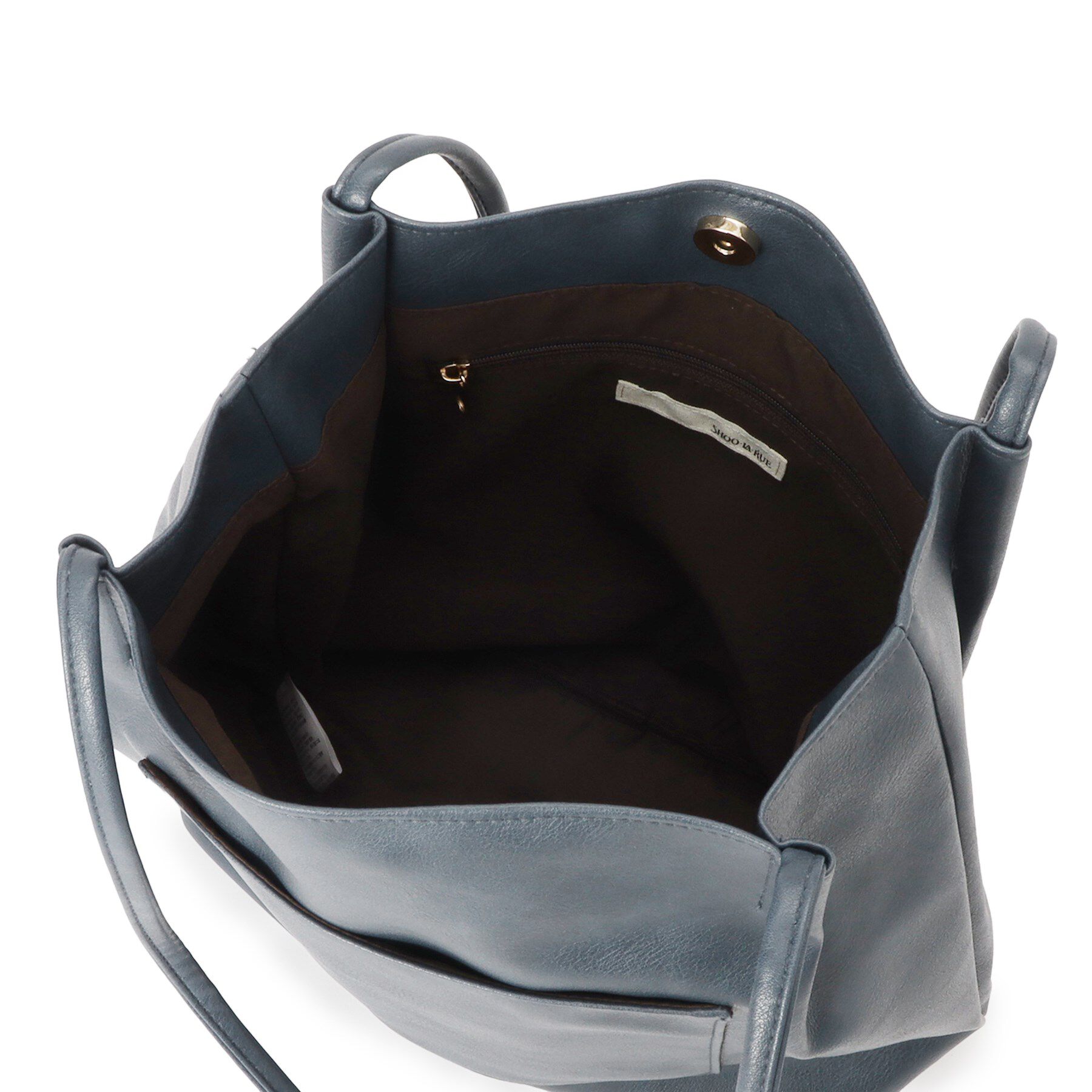 SHOO･LA･RUE「つや合皮つまみハンドルトートバッグ」|トートバッグ|