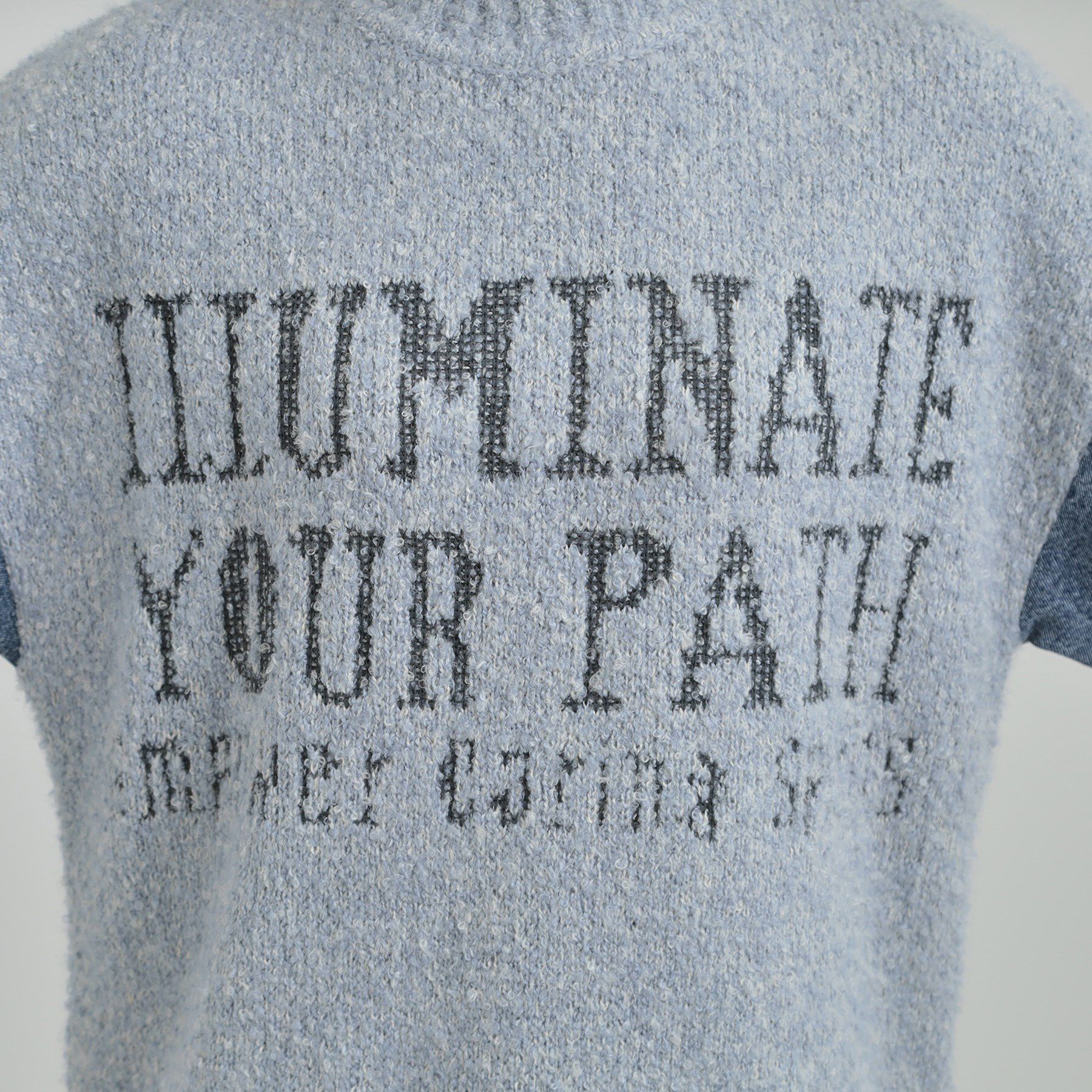 SHOO･LA･RUE「お袖デニム切替 ブークレロゴニット」|ニット・セーター|