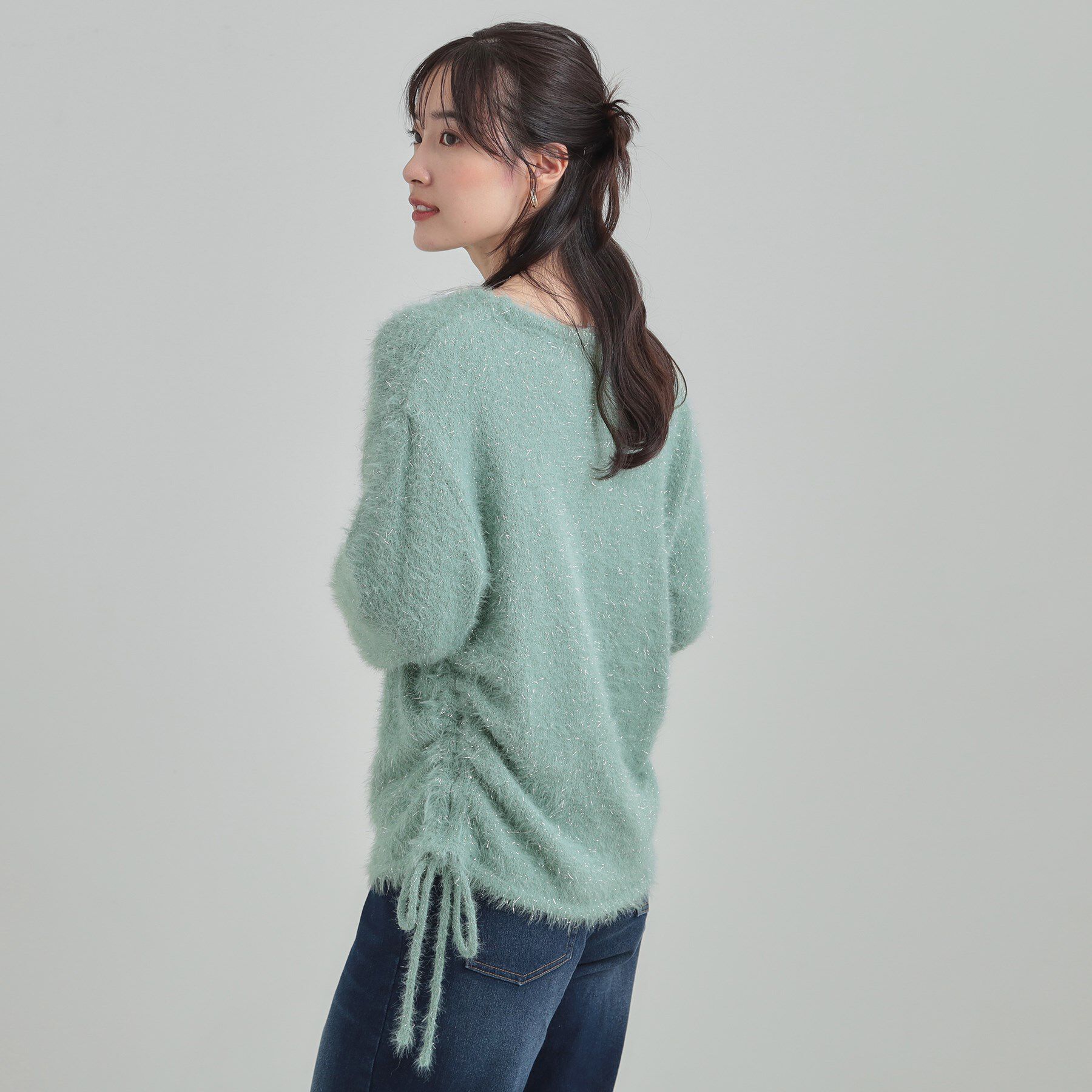 SHOO･LA･RUE「キラふわ ラメフェザードロストニット」|ニット・セーター|