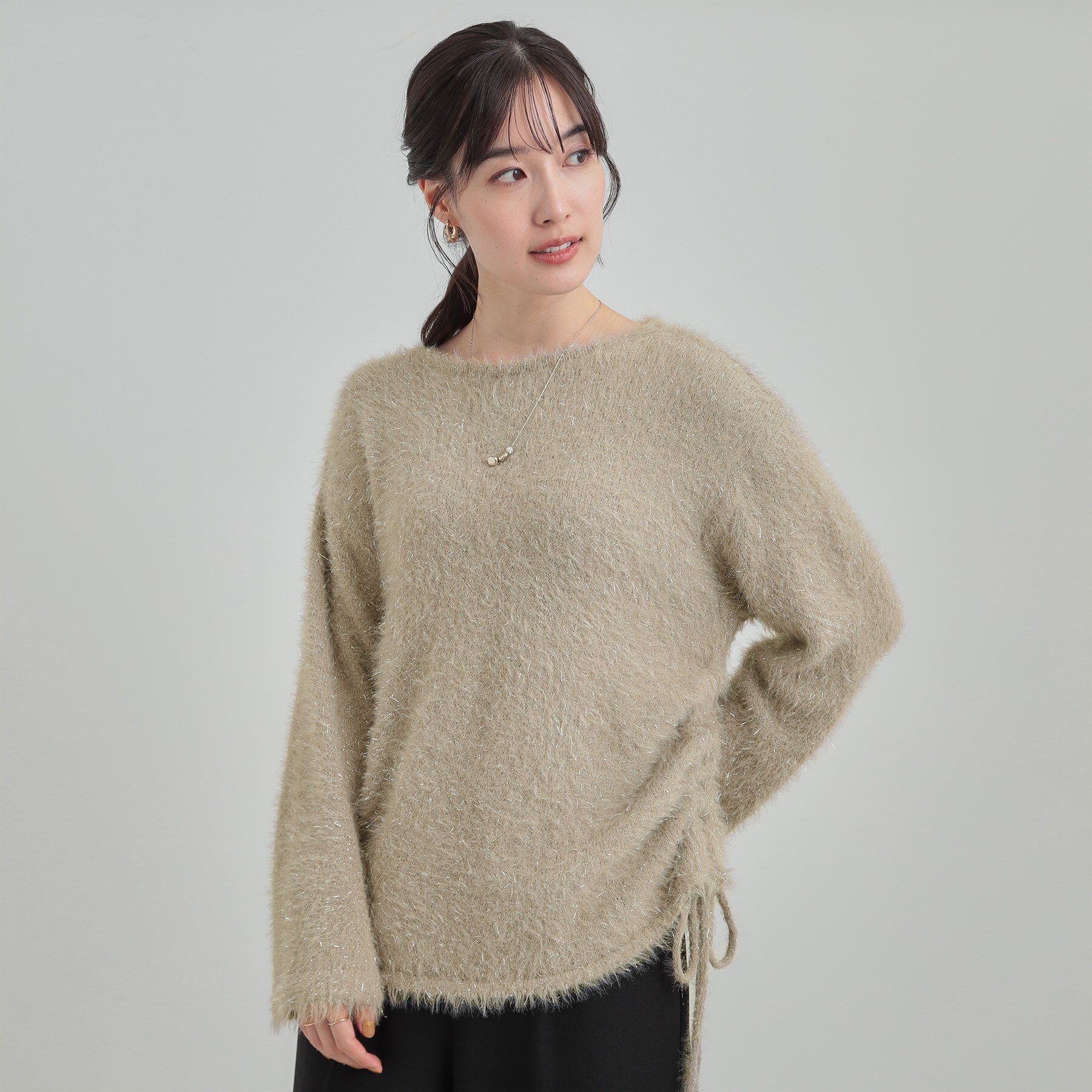 SHOO･LA･RUE「キラふわ ラメフェザードロストニット」|ニット・セーター|