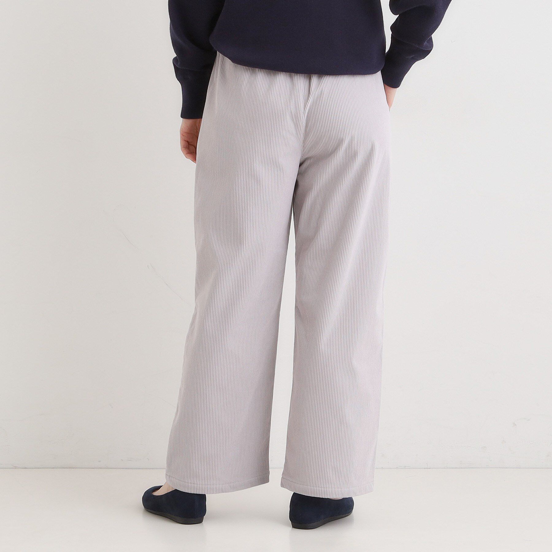 SHOO･LA･RUE「【S-LL/洗濯機可/裏起毛】あったかコーデュロイ ワイドパンツ」|その他|