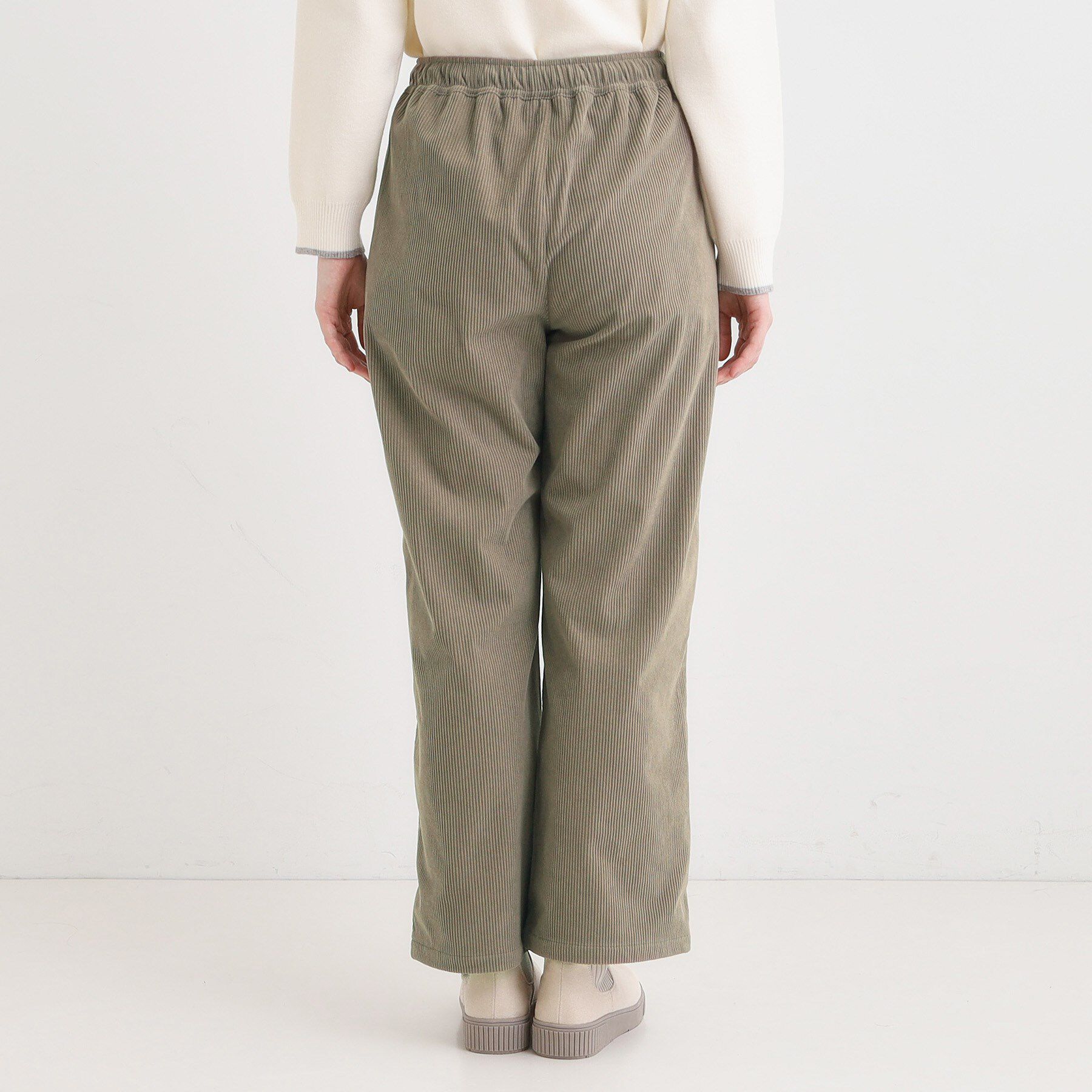 SHOO･LA･RUE「【S-LL/洗濯機可/裏起毛】あったかコーデュロイ ワイドパンツ」|その他|