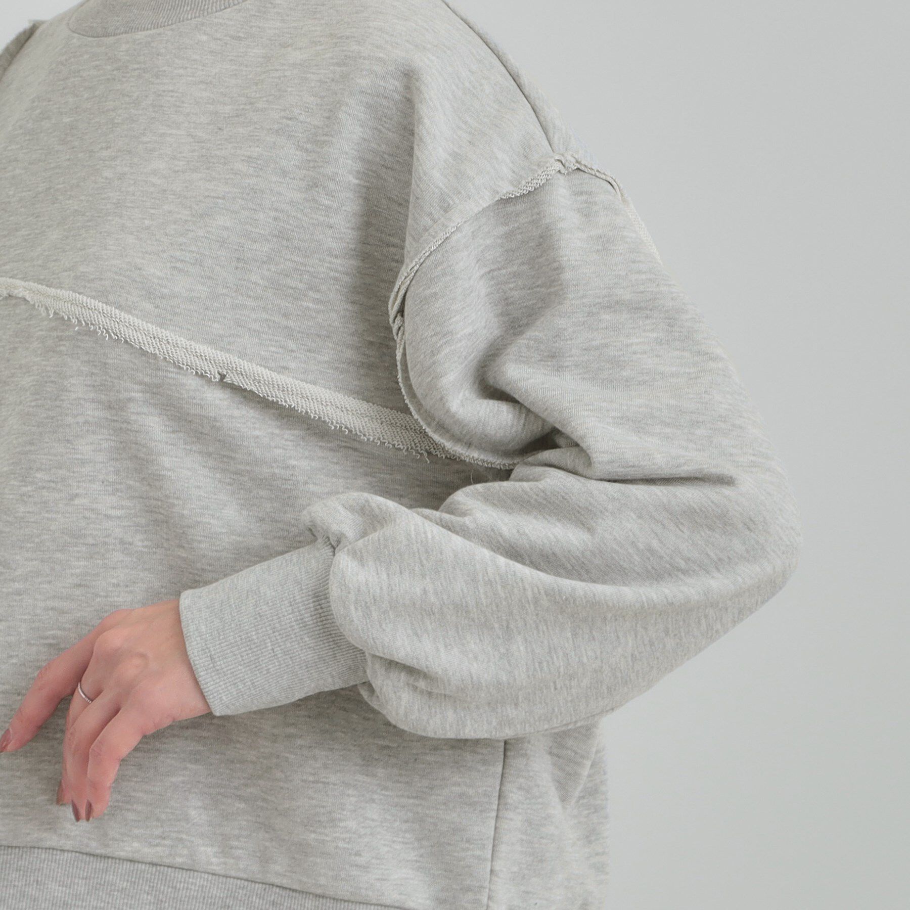 SHOO･LA･RUE「楽しながら おしゃれに リメイク風スウェット」|パーカー|