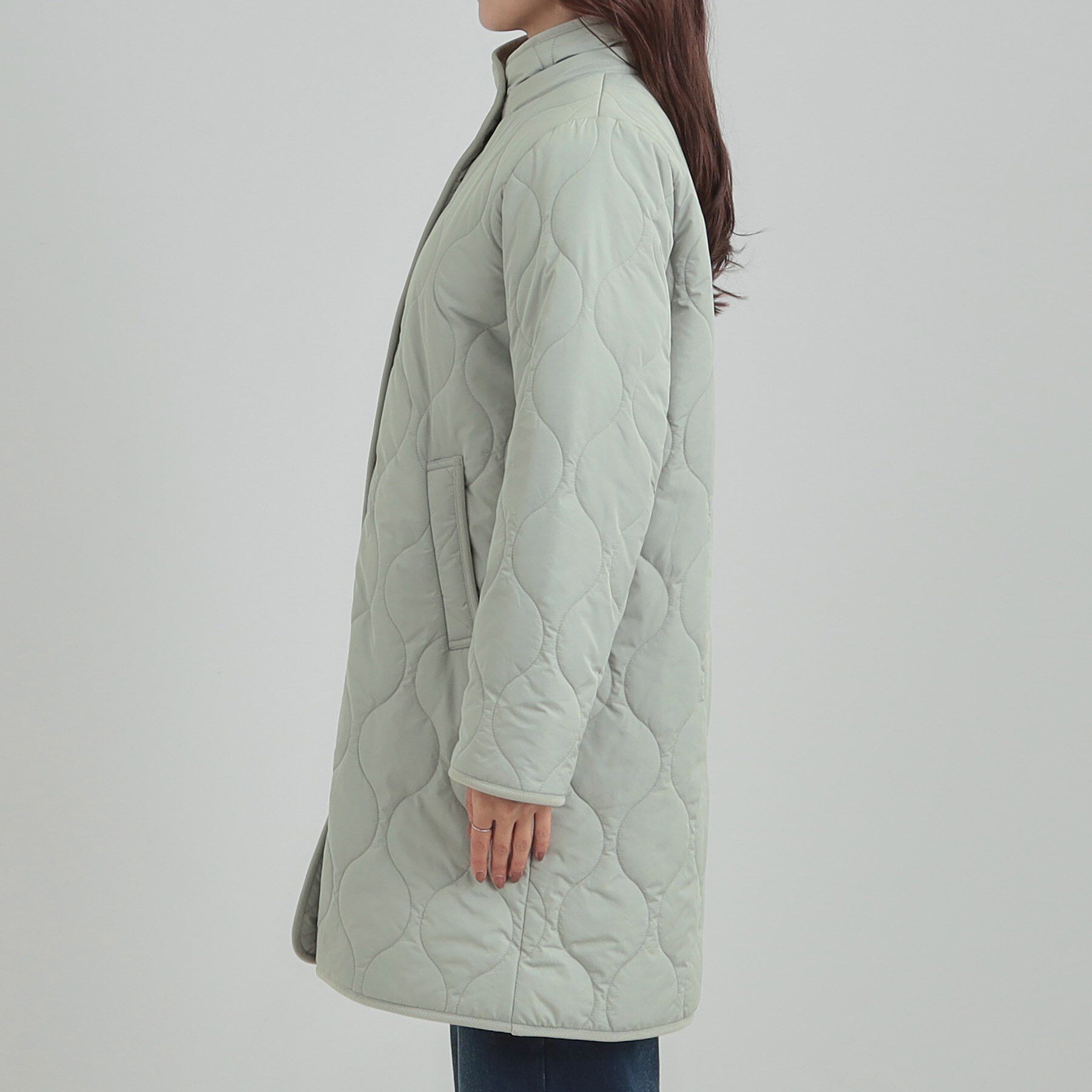 SHOO･LA･RUE「【撥水/フード取り外し可】冬に嬉しいこだわり満載 ひょうたん柄キルトコート」|その他|