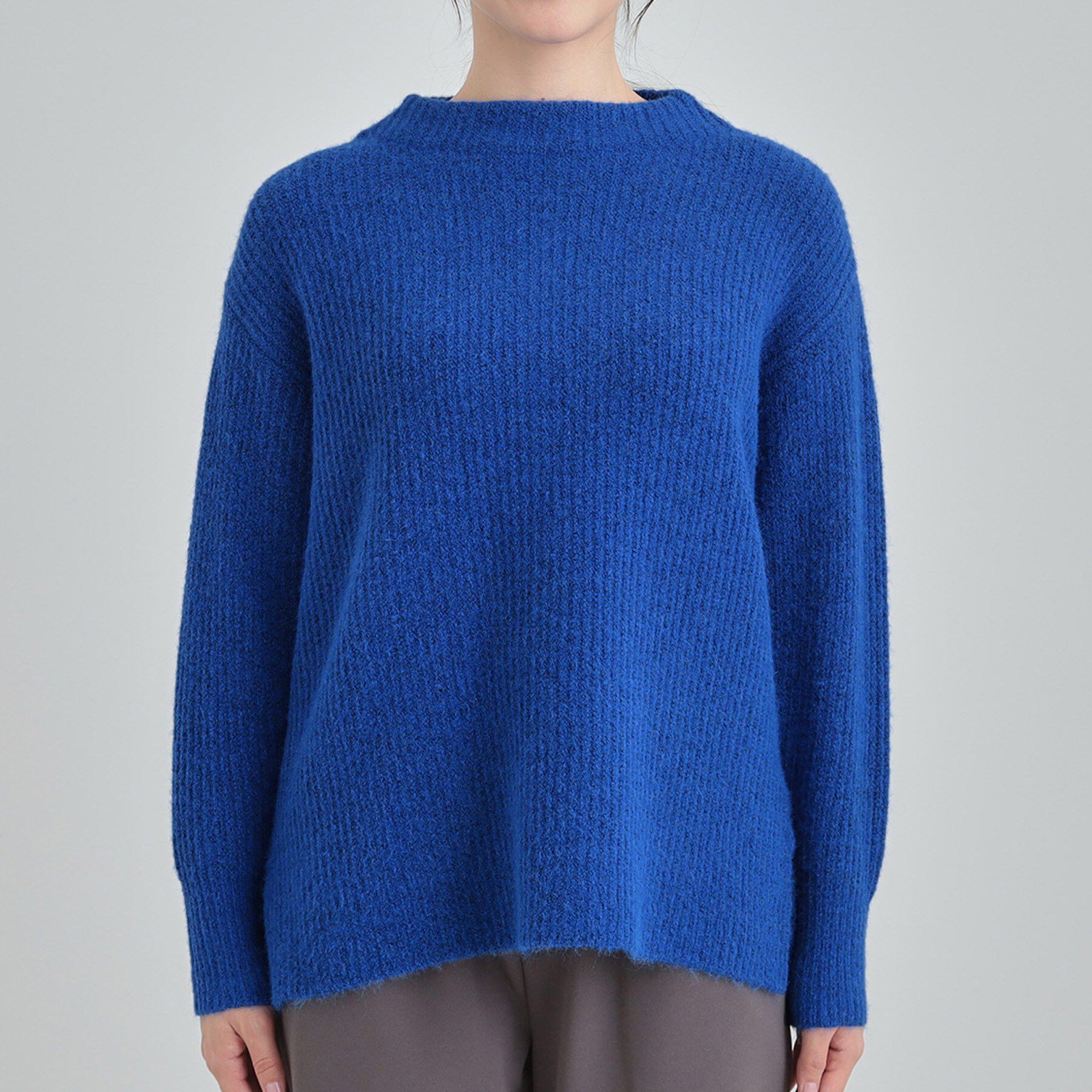 SHOO･LA･RUE「【S-LL/洗濯機可】ふわふわが魅力 ハイネックニットプルオーバー」|ニット・セーター|