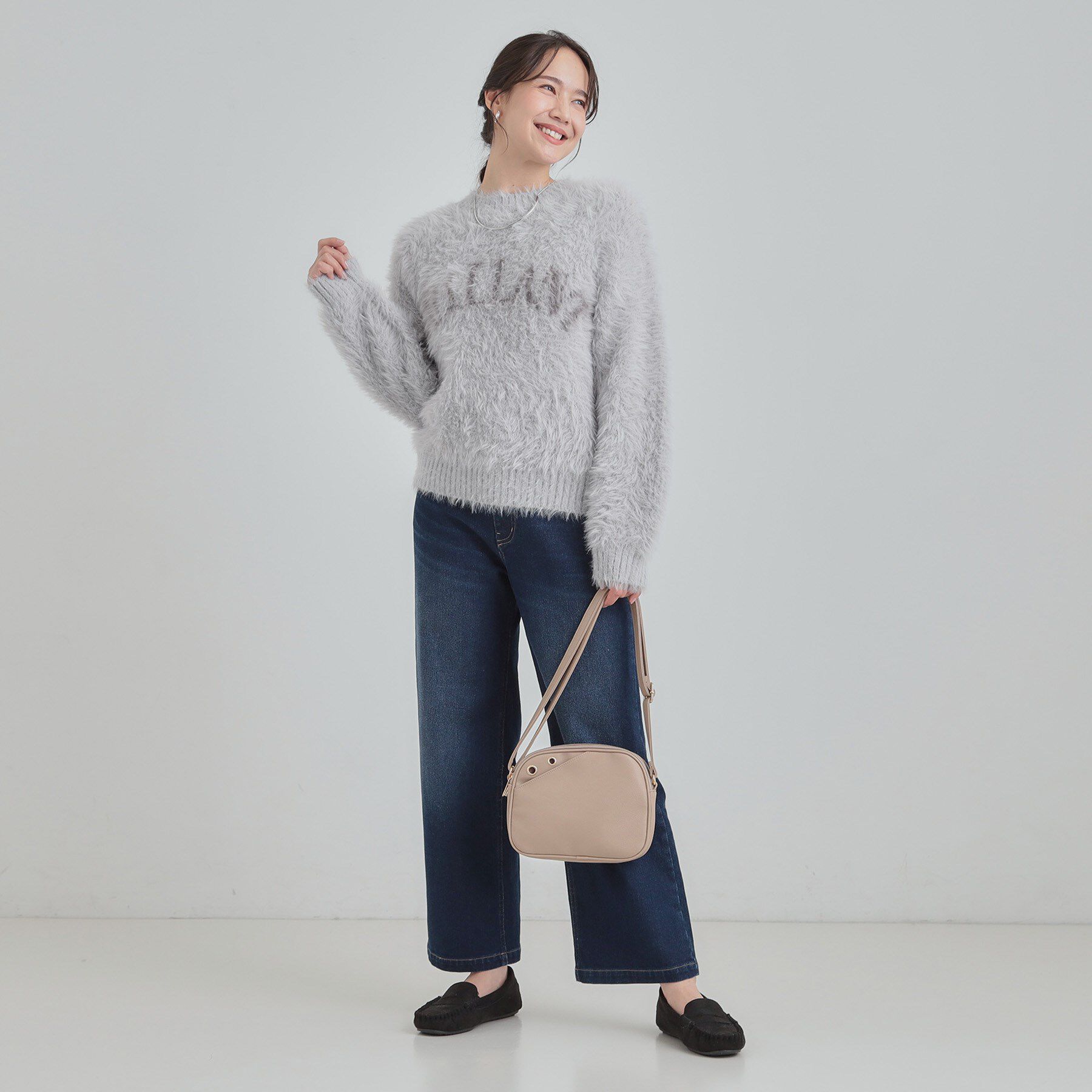 SHOO･LA･RUE「ふんわり柔らか ロゴフェザーニット」|ニット・セーター|